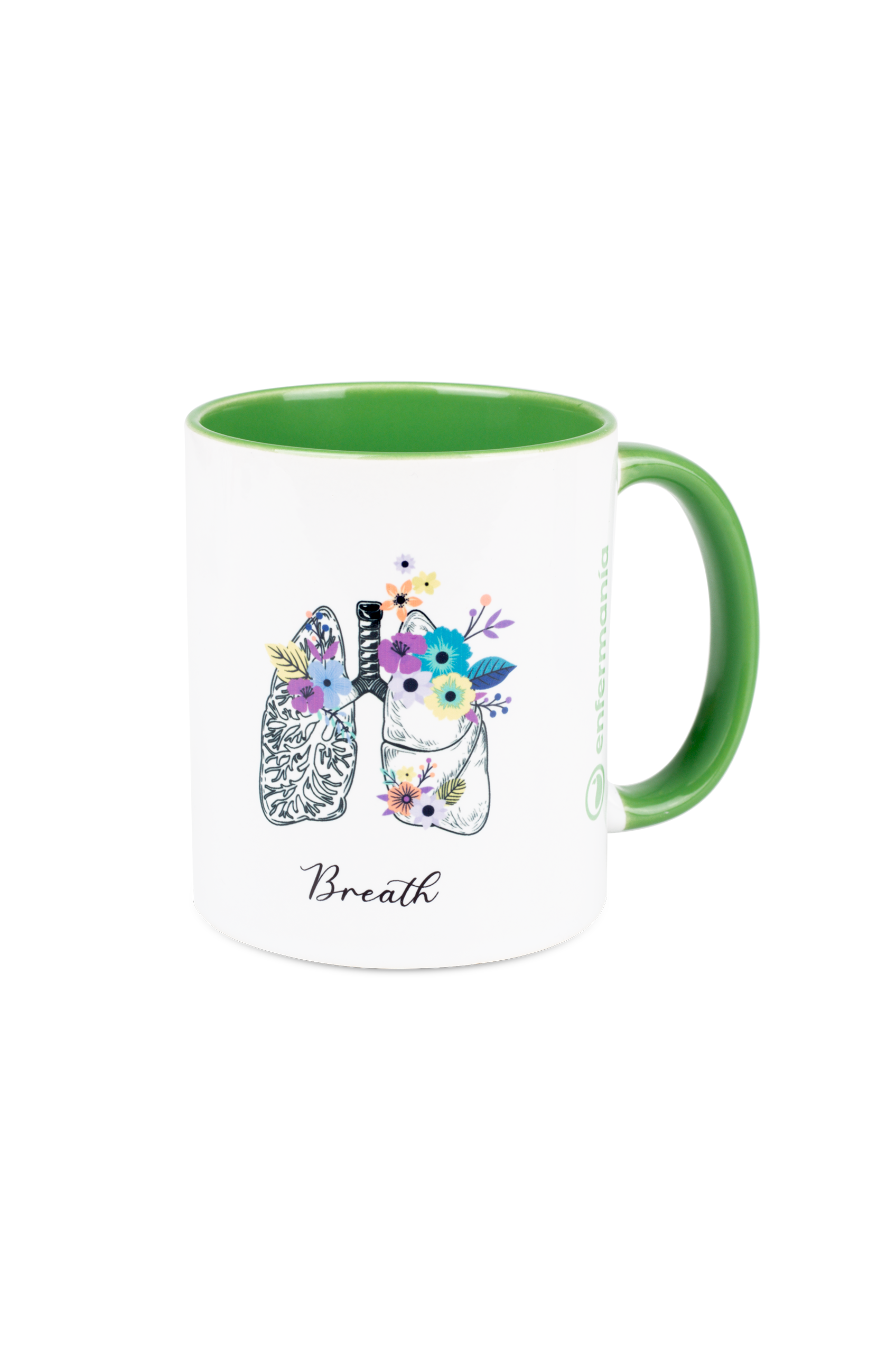 Taza Cerámica Verde - Pulmones-zoom-3