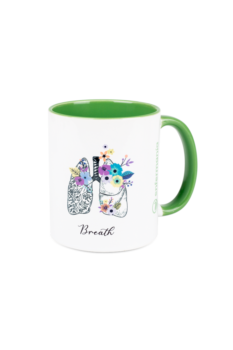 Taza Cerámica Verde - Pulmones-zoom-