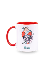 Taza cerámica personalizable roja - Rebelheart Col. @anni.ghtingale