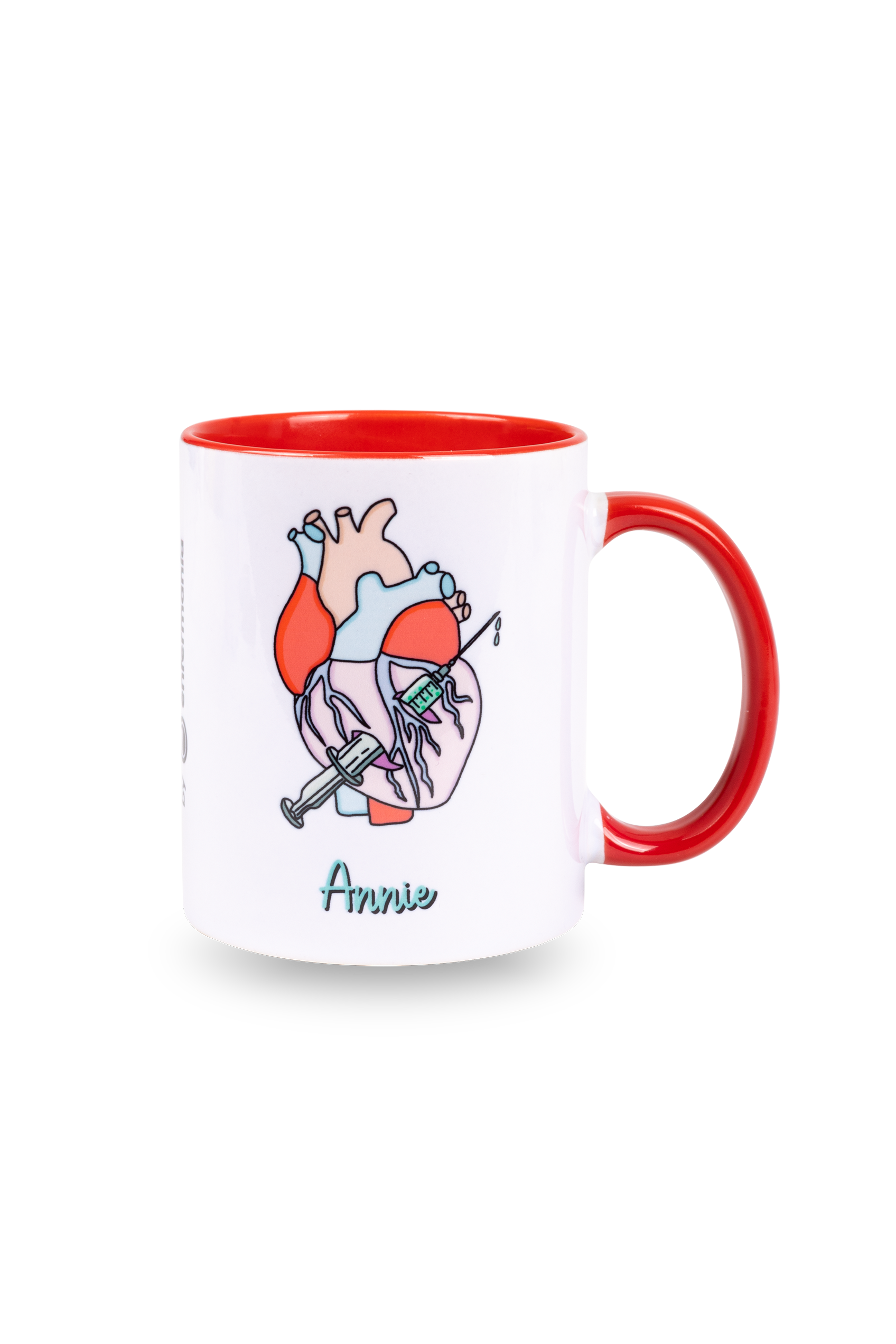 Taza cerámica personalizable roja - Rebelheart Col. @anni.ghtingale-2