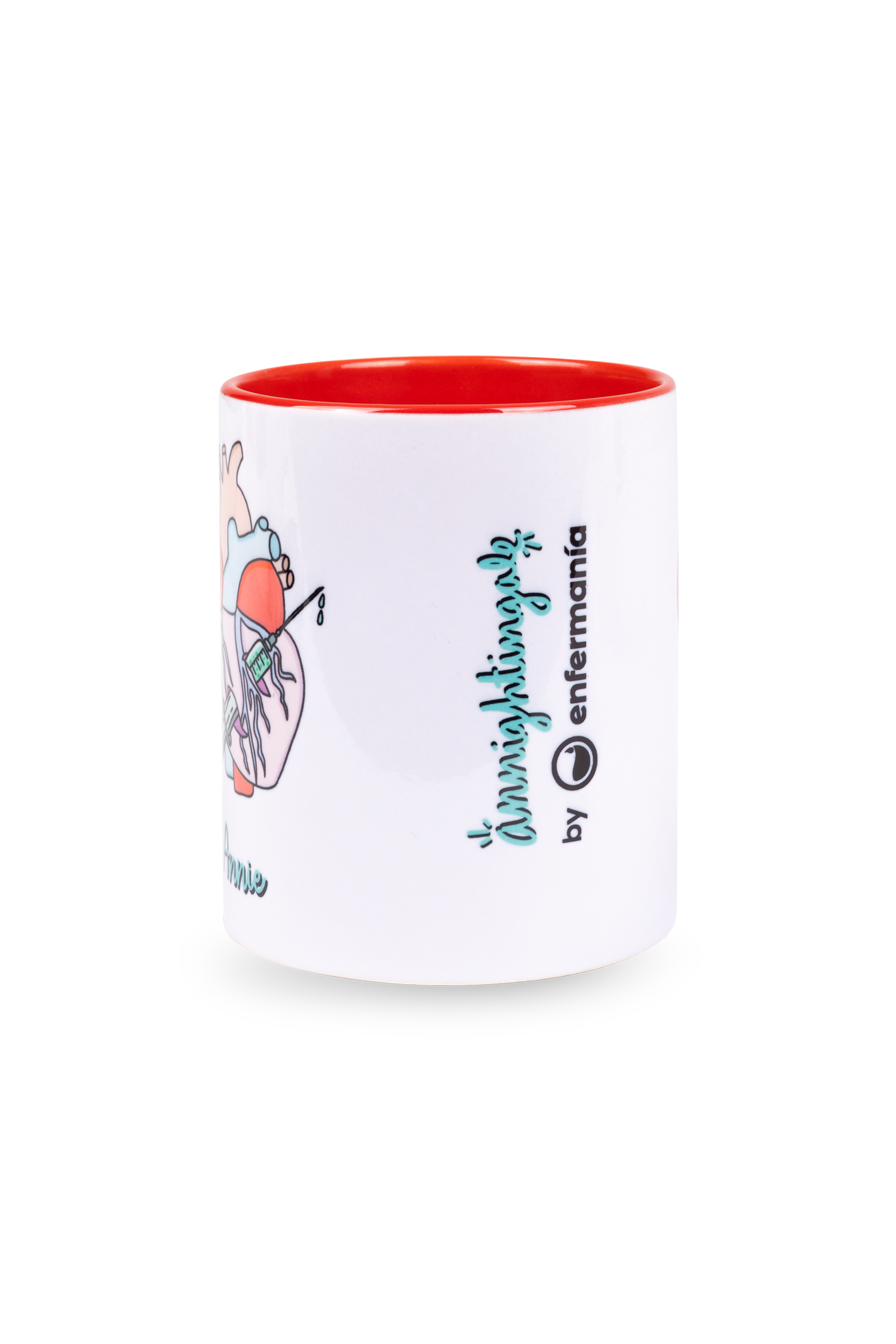 Taza cerámica personalizable roja - Rebelheart Col. @anni.ghtingale-zoom-3