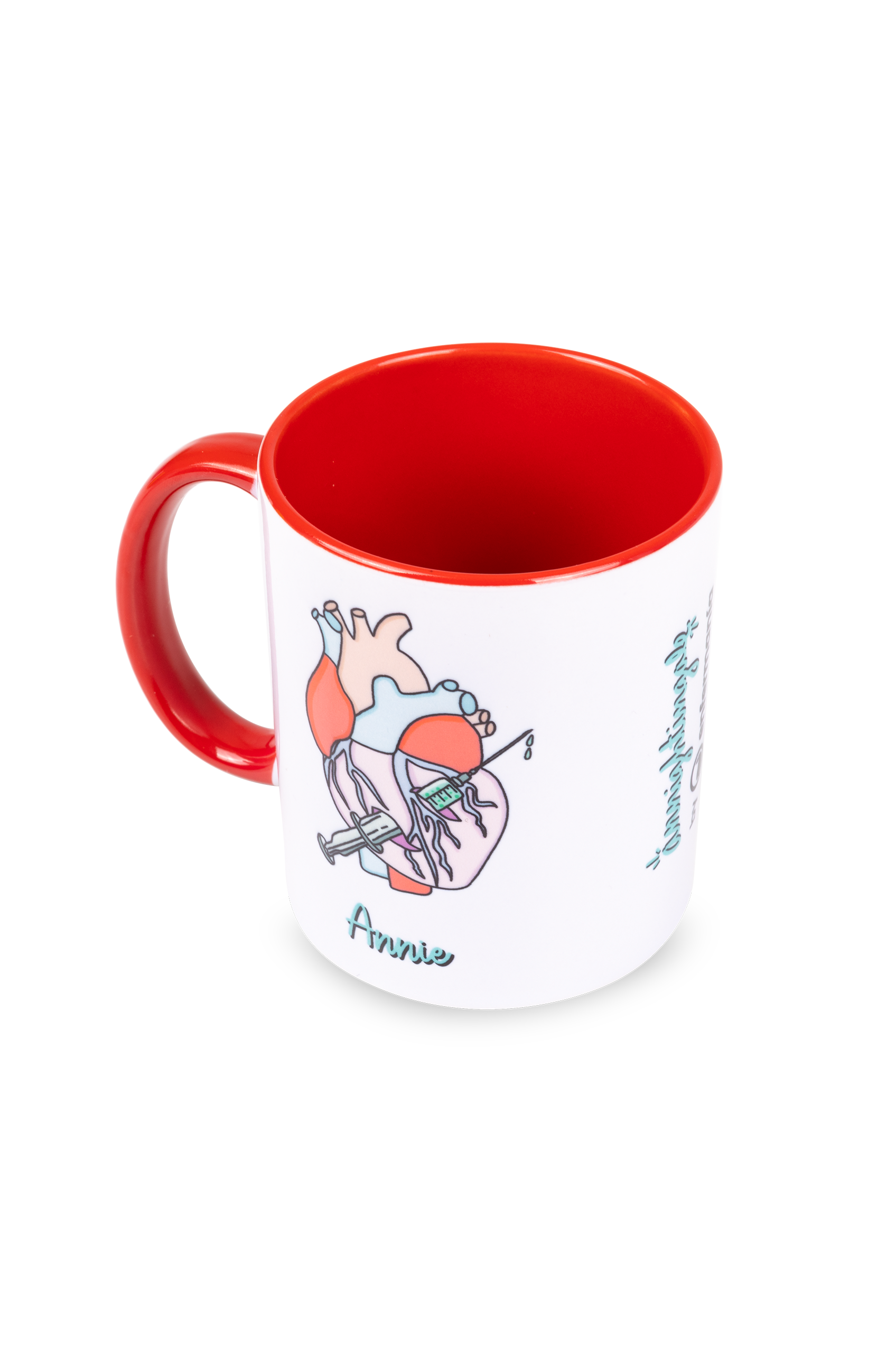 Taza cerámica personalizable roja - Rebelheart Col. @anni.ghtingale-zoom-4