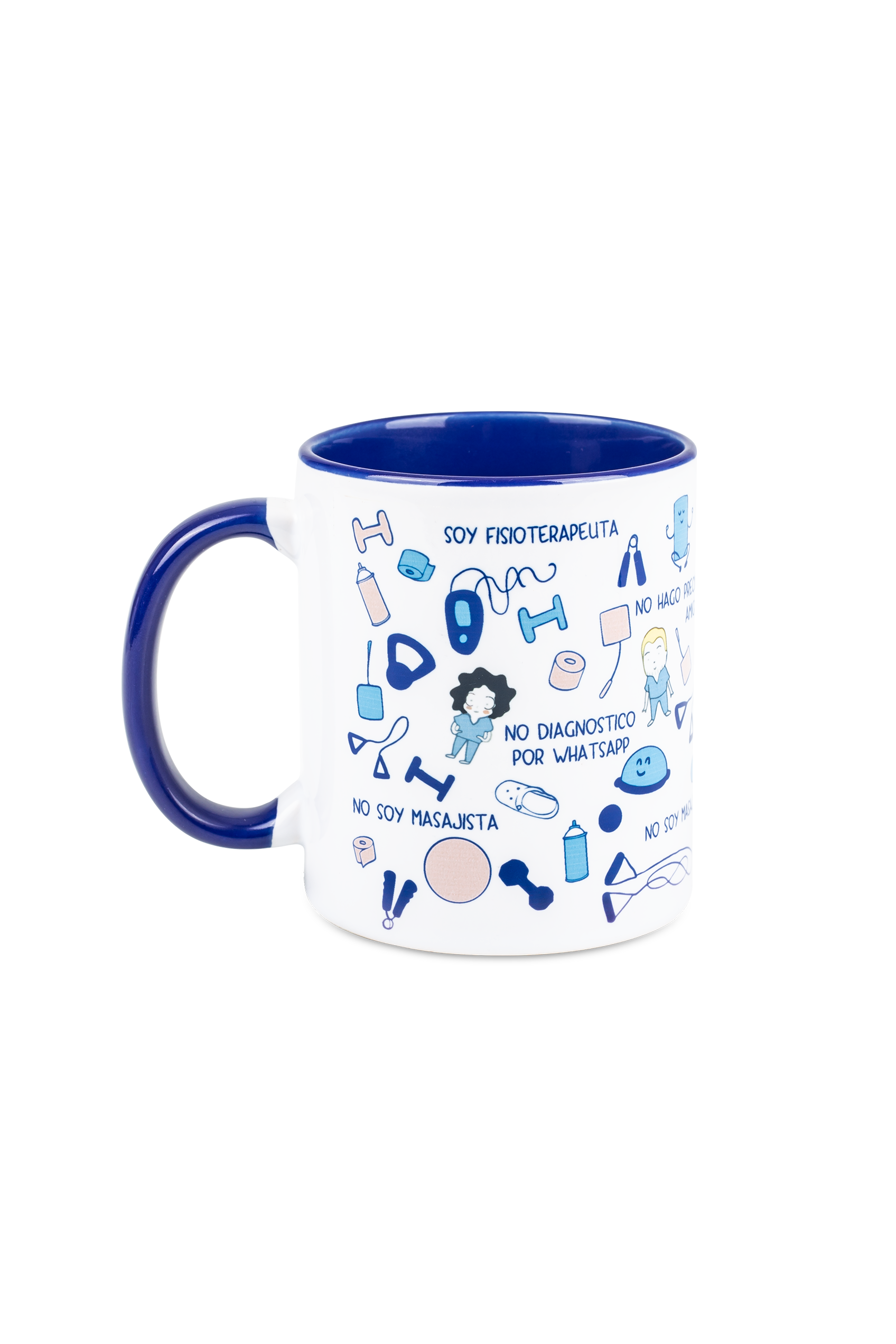 Taza cerámica personalizable azul marino - fisiode_mente-zoom-1