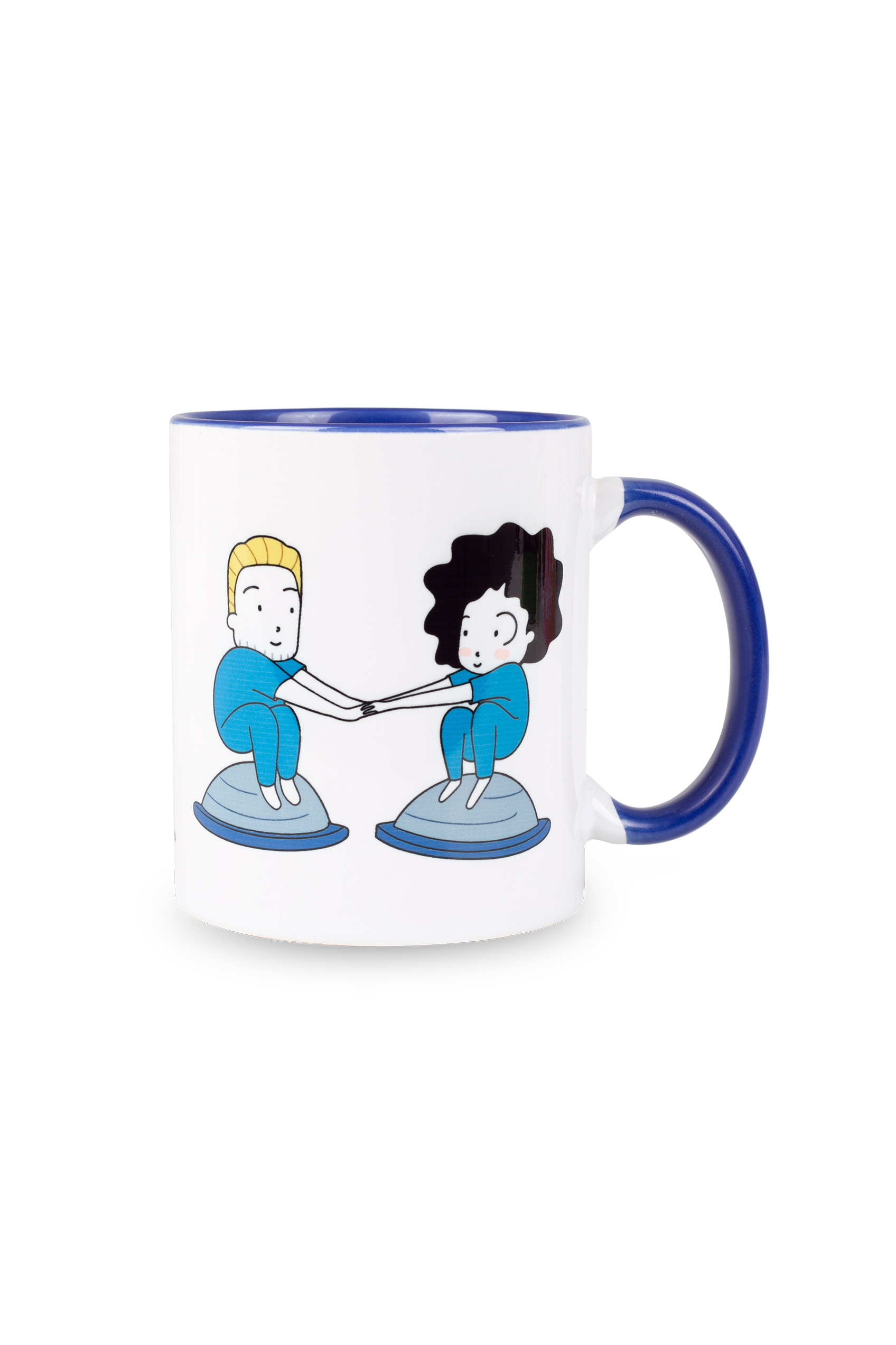 Taza cerámica personalizable azul marino - Soy fisio-zoom-2