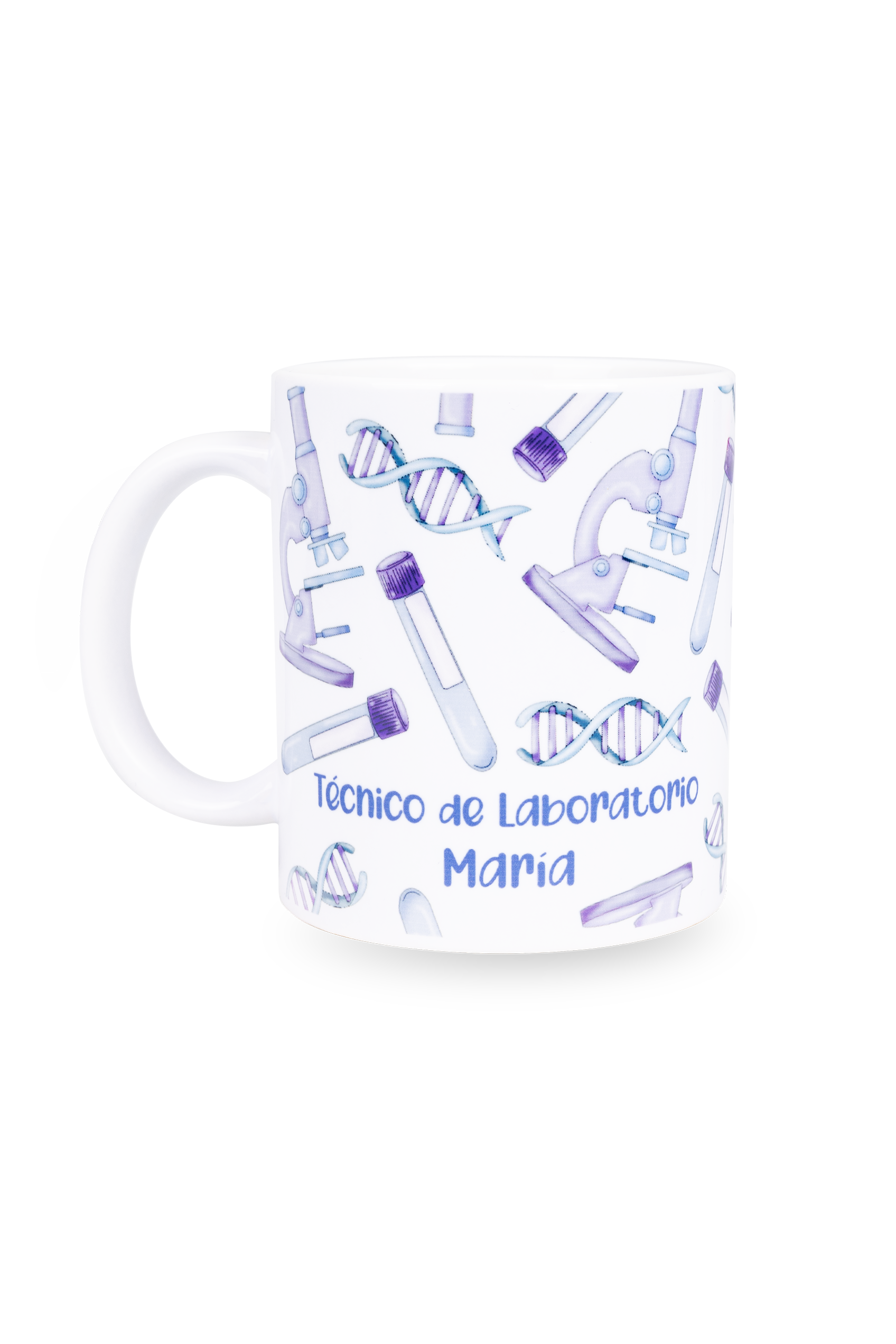 Taza cerámica blanca - Técnico de laboratorio @elartedecuidar