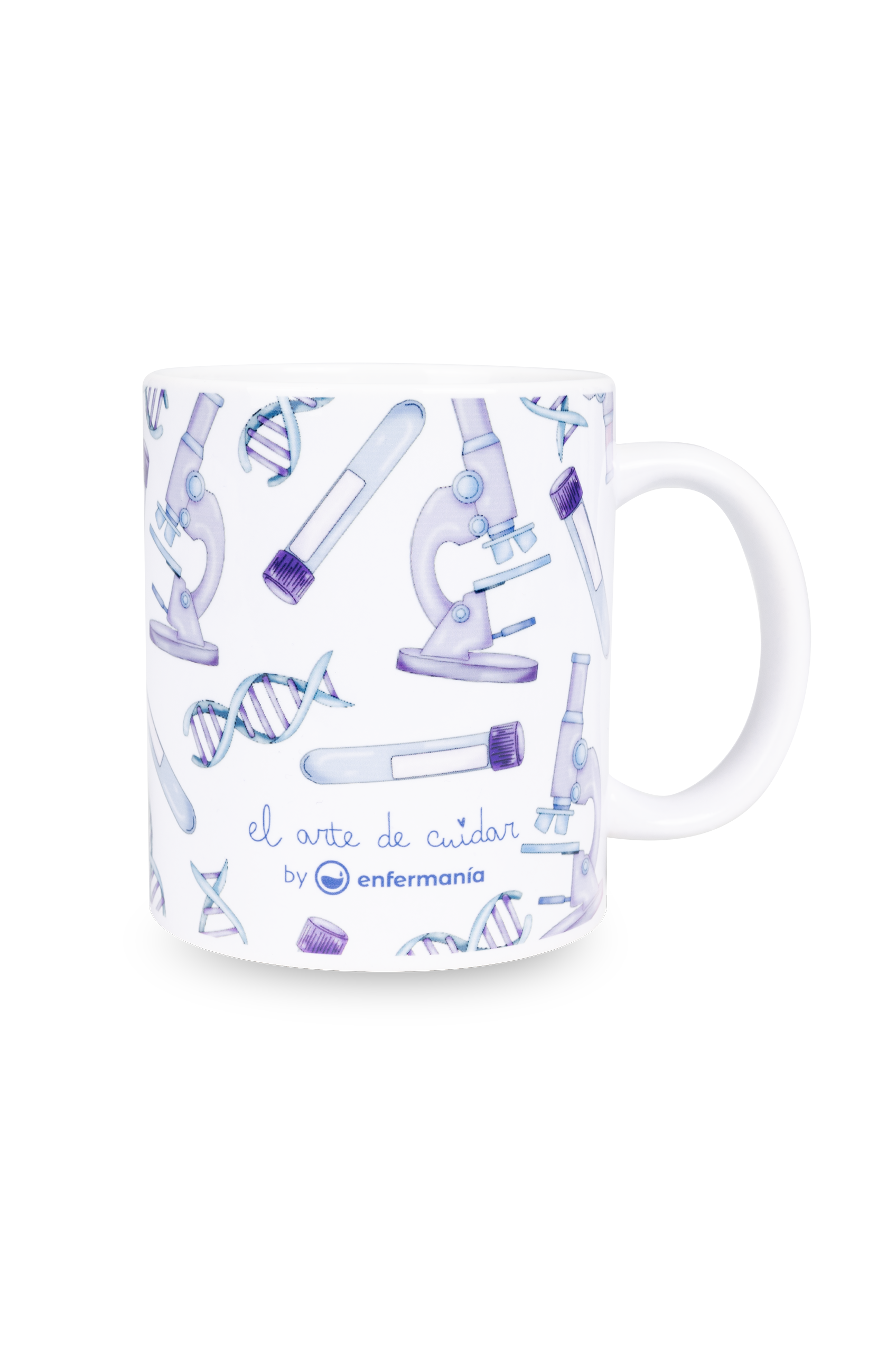 Taza cerámica blanca - Técnico de laboratorio @elartedecuidar