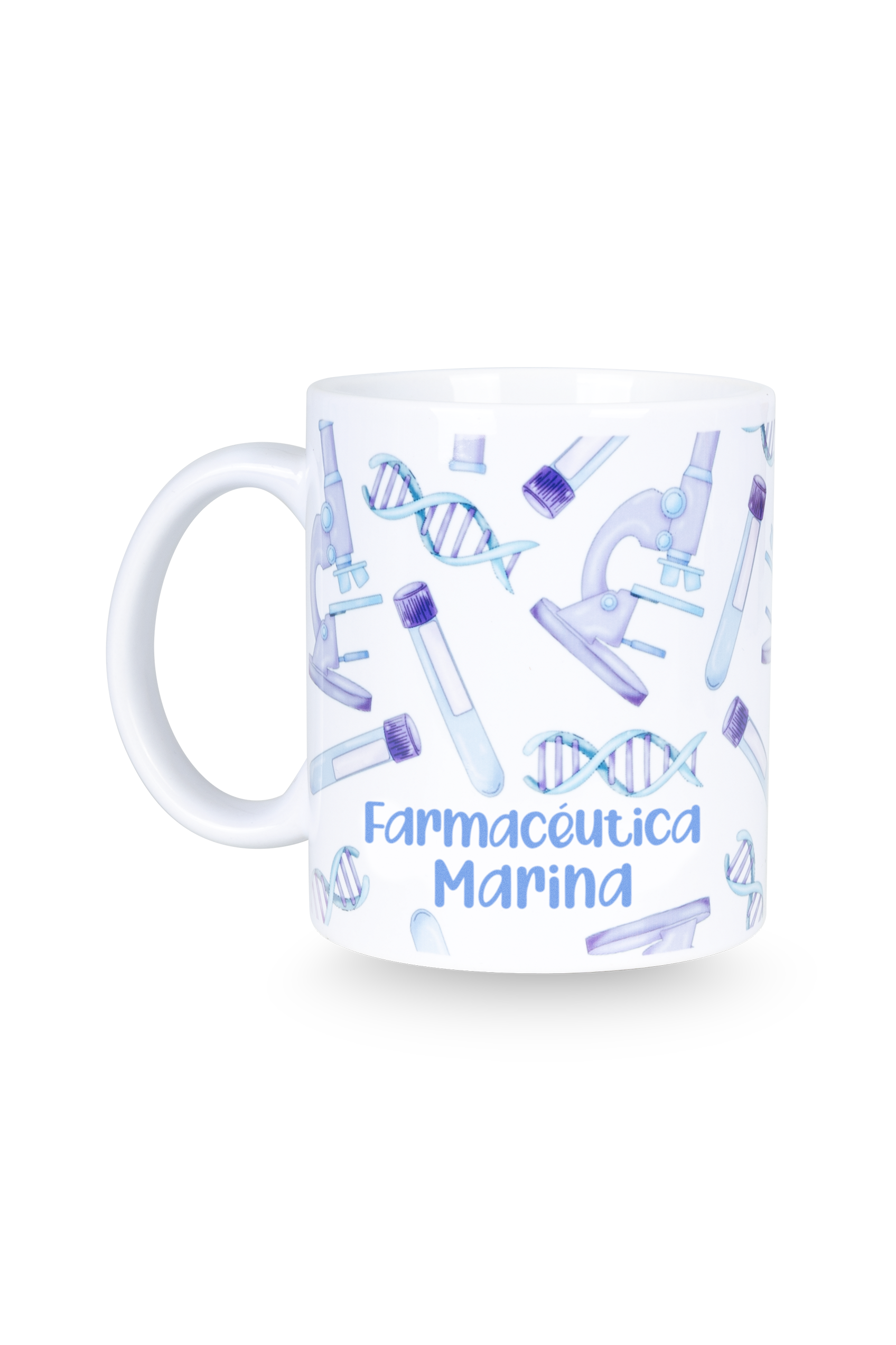 Taza cerámica blanca - Laboratorio Farmacia-zoom-1