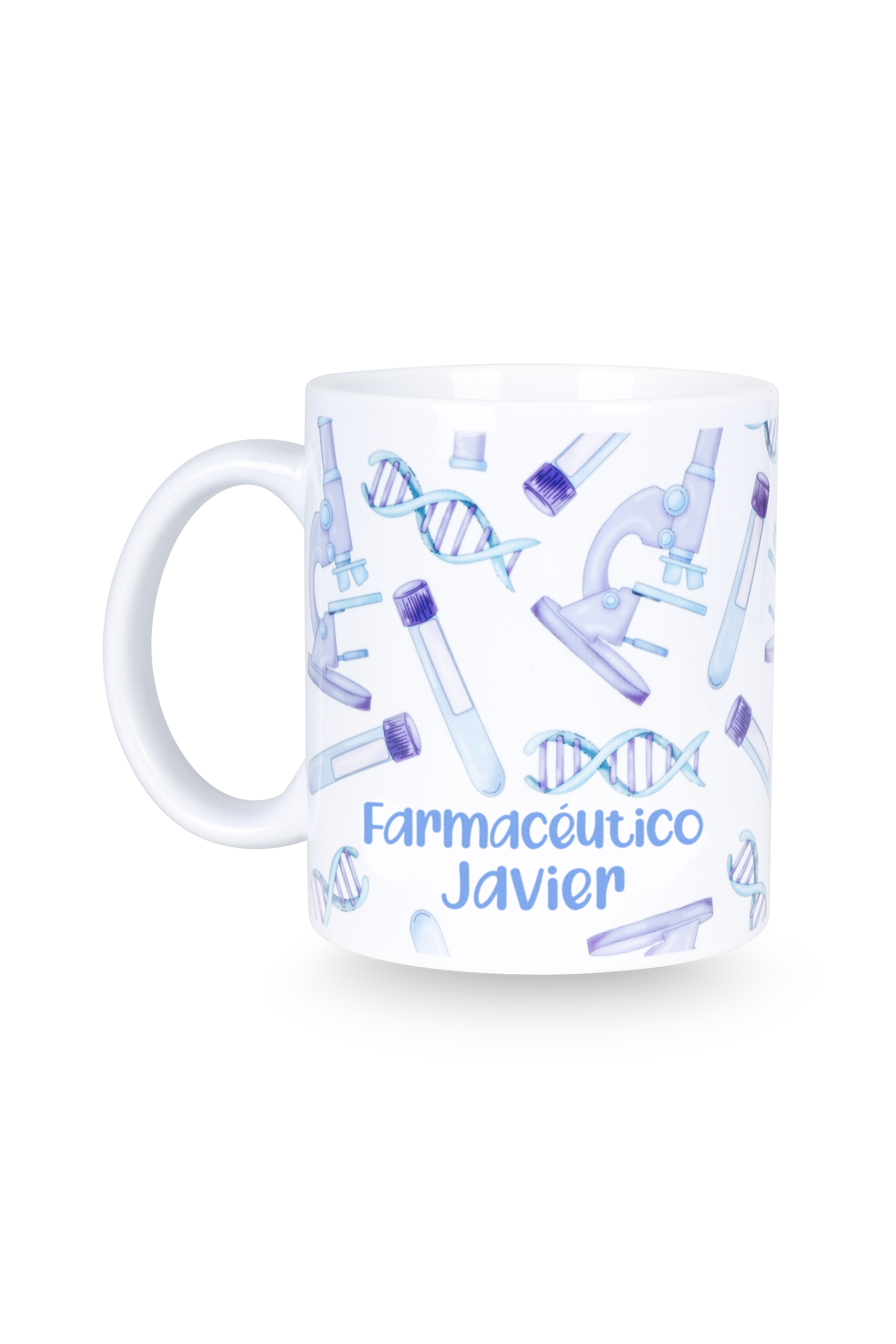 Taza cerámica blanca - Laboratorio Farmacia-zoom-3