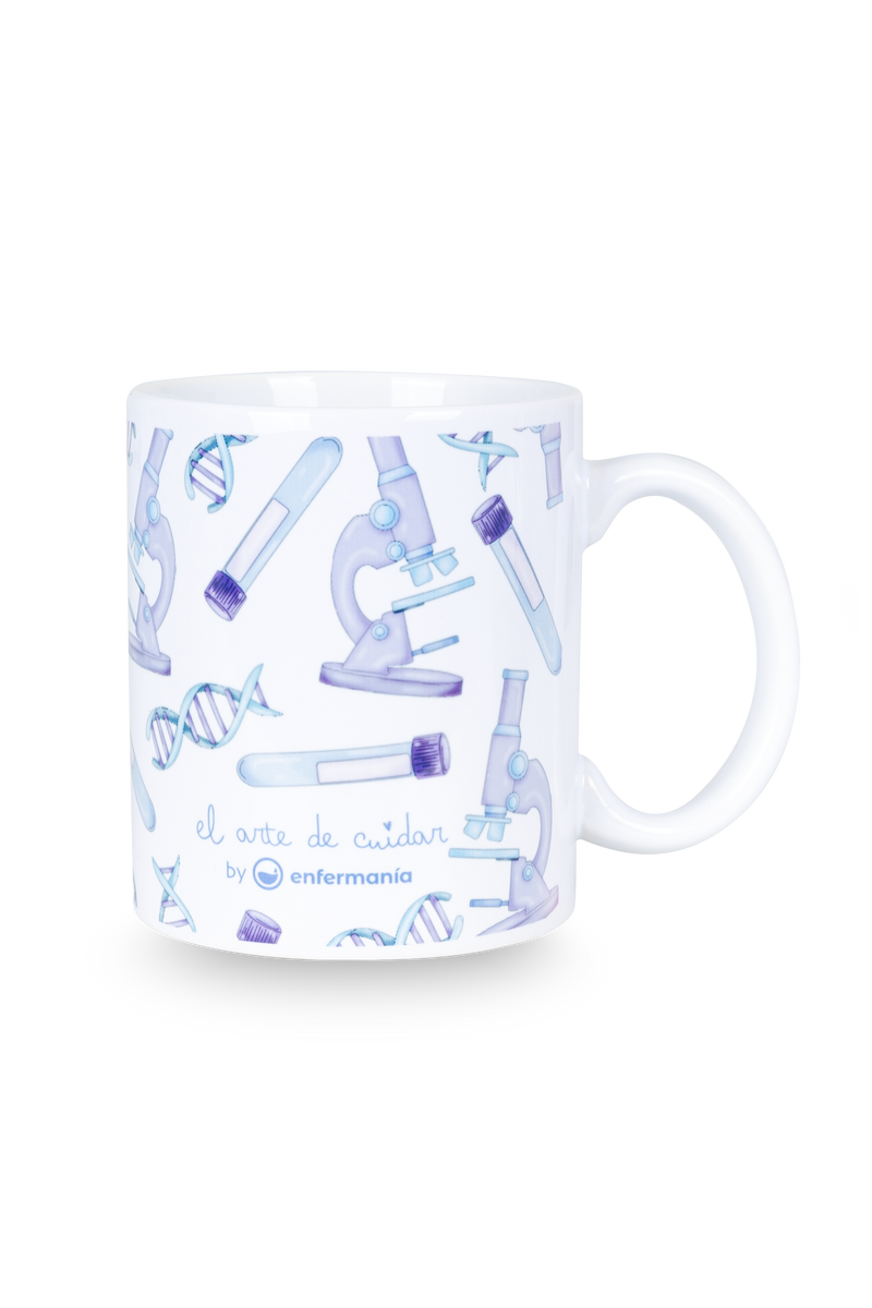 Taza cerámica blanca - Laboratorio Farmacia-zoom-