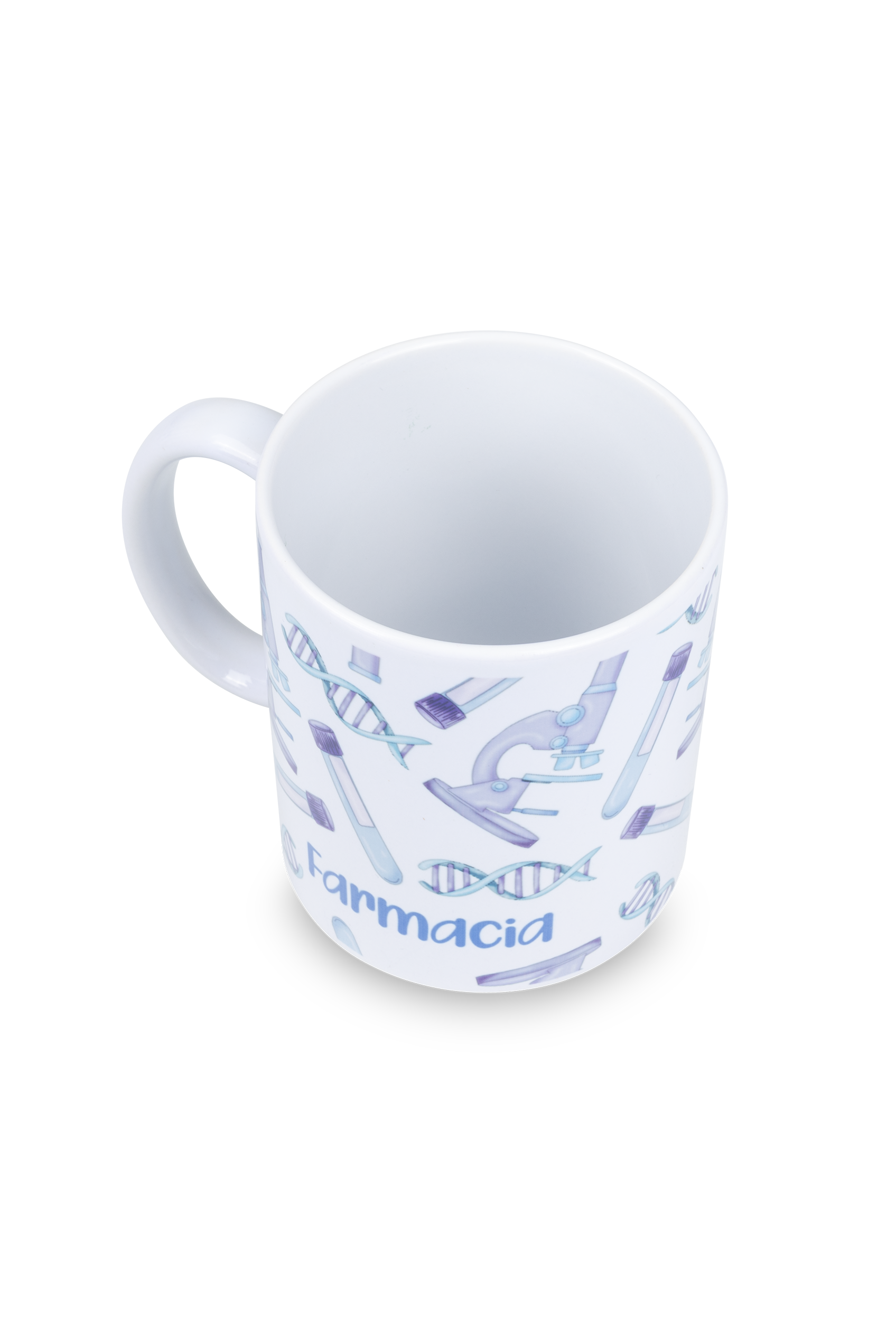 Taza cerámica blanca - Laboratorio Farmacia-zoom-6