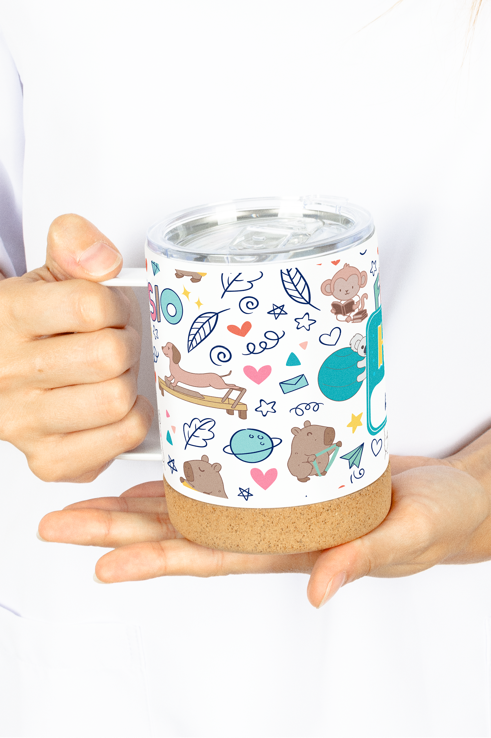 Taza Térmica de Acero con Base de Corcho – Animalitos Fisio-zoom-6