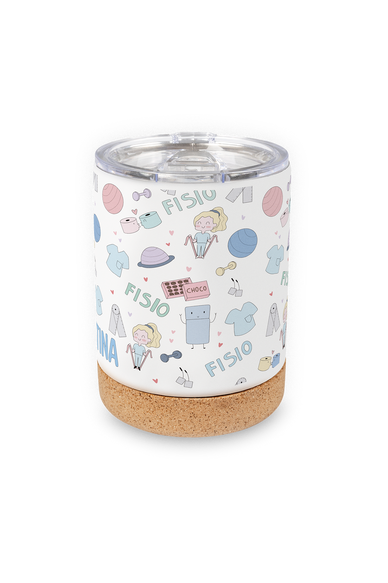 Pack personalizado botella y taza de acero - Fisio Pastel @fisiode_mente-zoom-