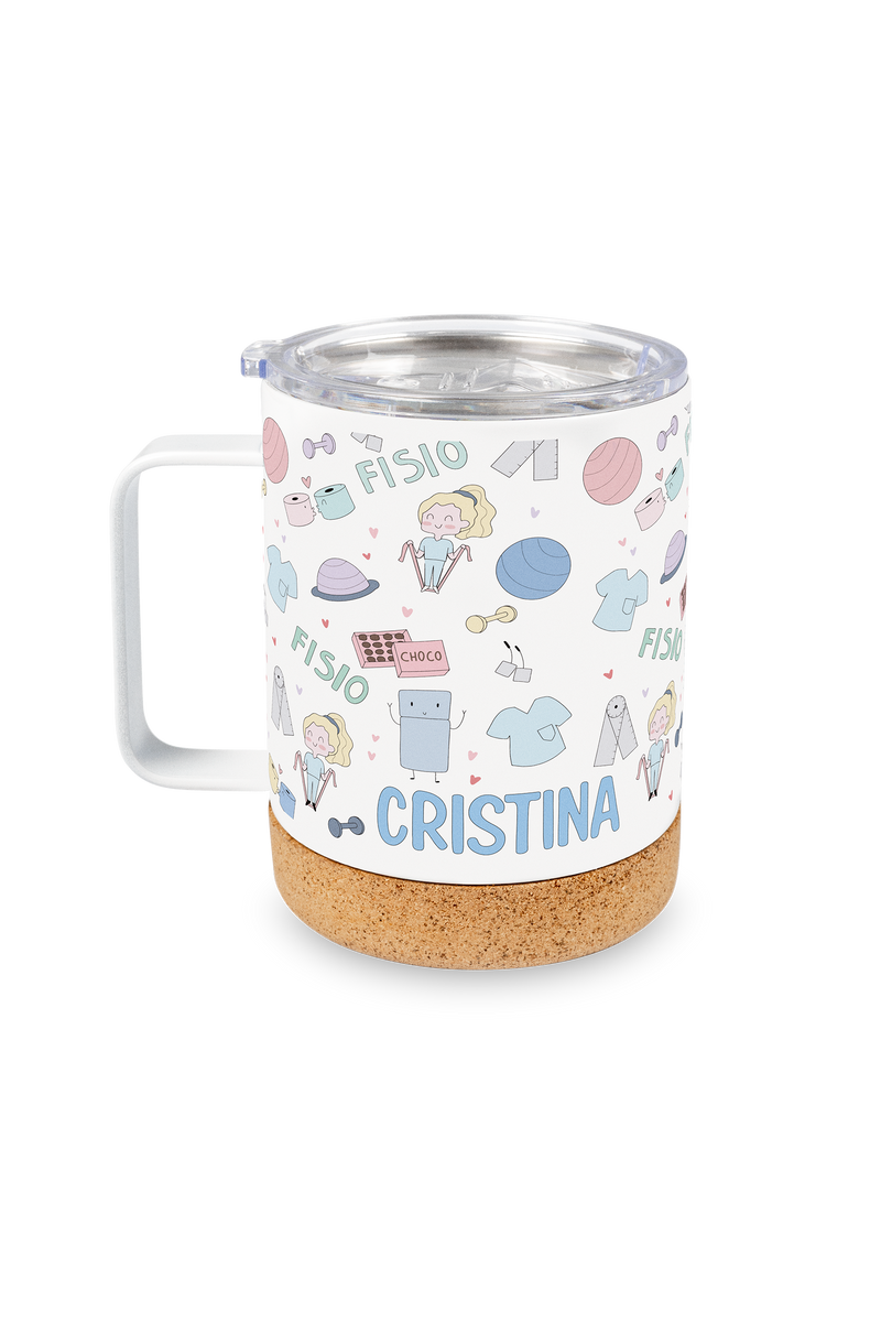 Pack personalizado botella y taza de acero - Fisio Pastel @fisiode_mente-zoom-