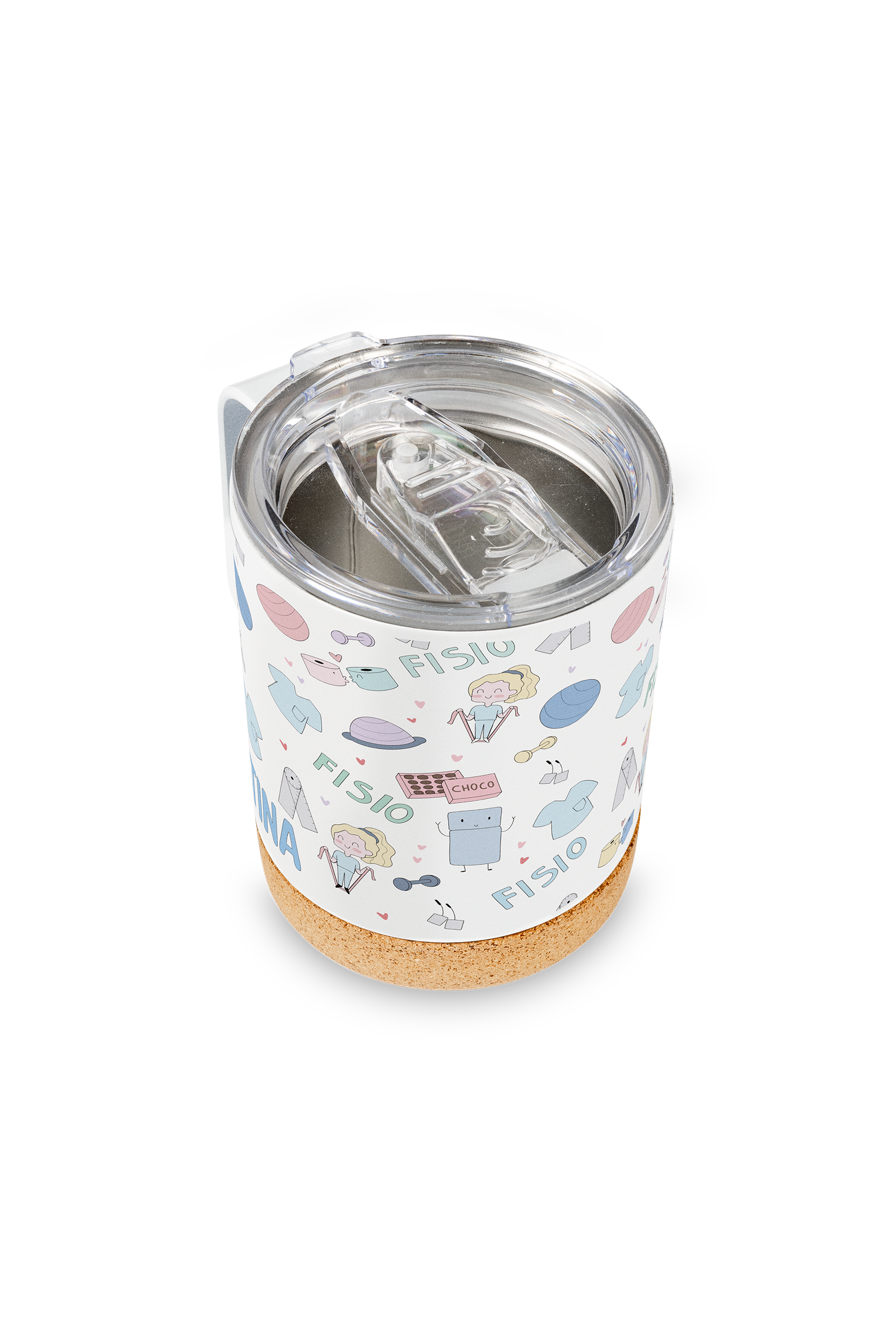 Taza Térmica de Acero con Base de Corcho – Fisio Pastel-zoom-4