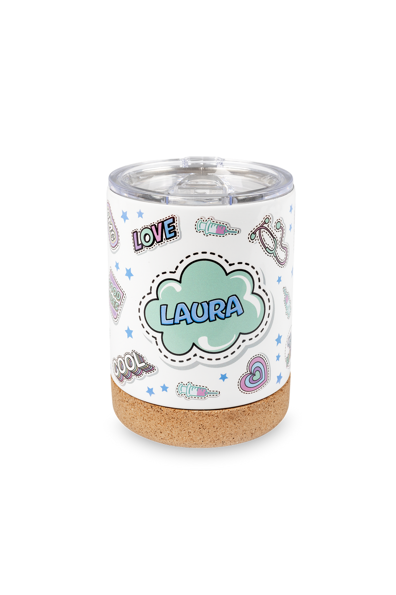 Taza Térmica de Acero con Base de Corcho – Stickers Collection-zoom-