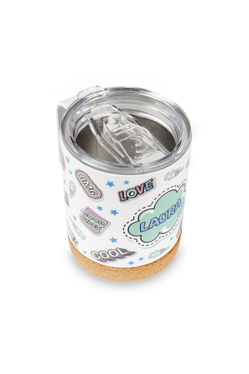 Taza Térmica de Acero con Base de Corcho – Stickers Collection-zoom-