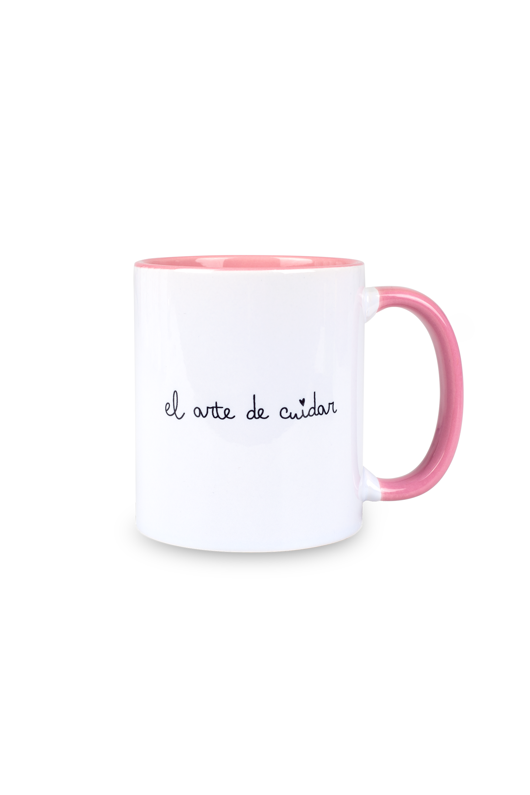 Taza cerámica personalizable rosa - Tirita @elartedecuidar