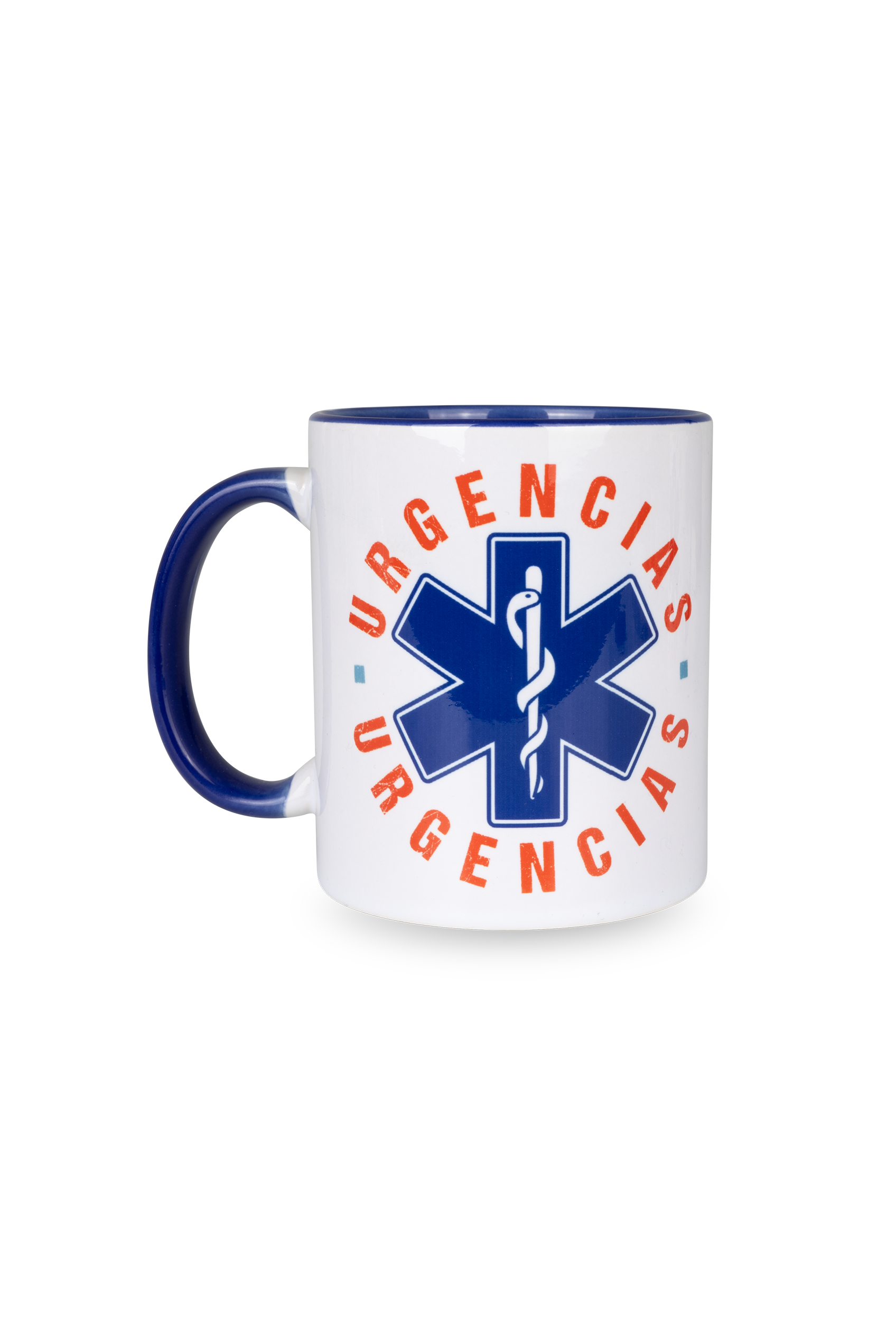 Taza cerámica azul marino - Urgencias-1