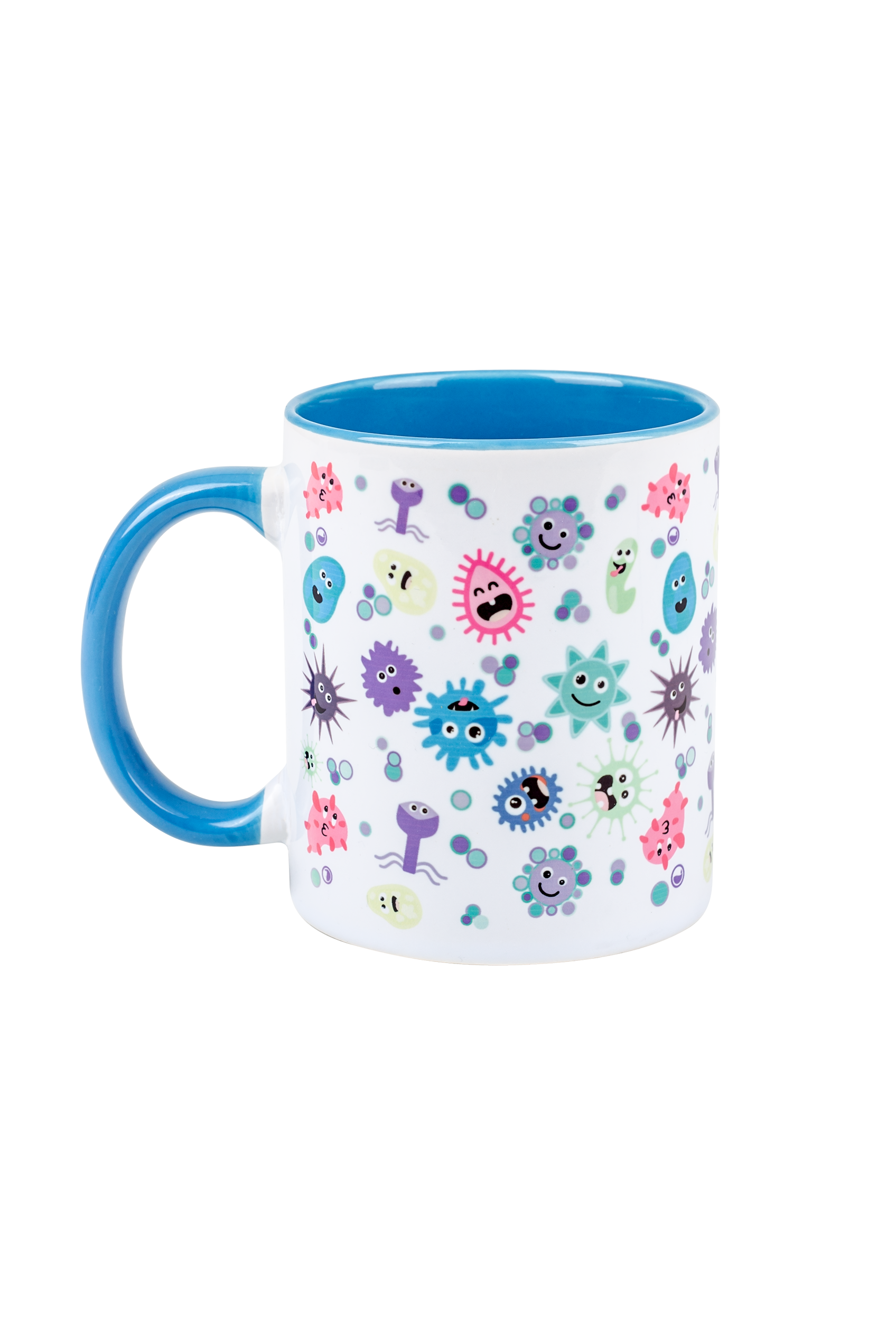 Taza cerámica personalizable azul claro - Virus-zoom-1