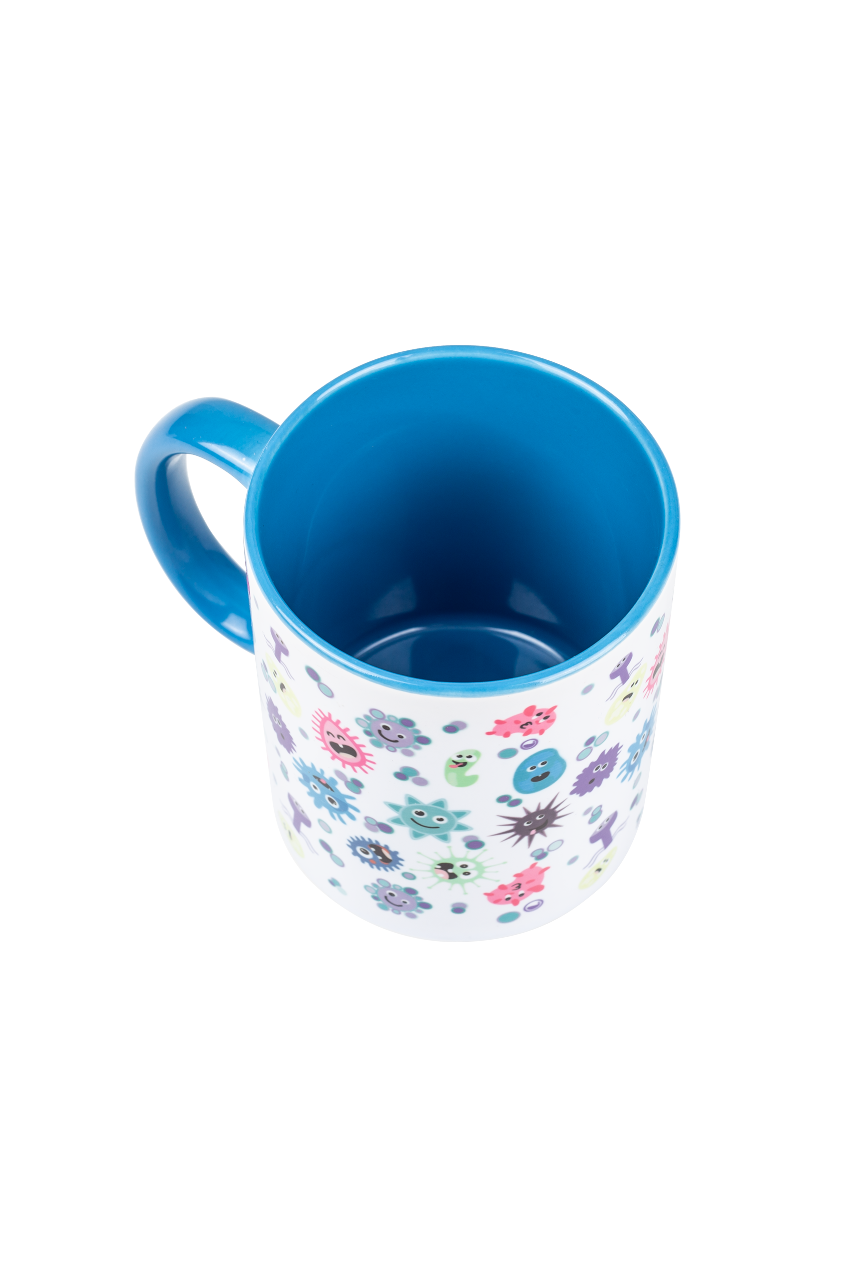 Taza cerámica personalizable azul claro - Virus-zoom-3
