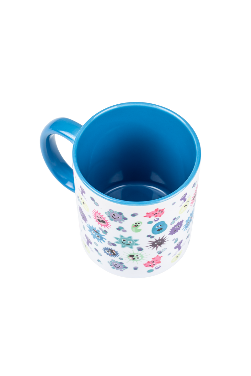 Taza cerámica personalizable azul claro - Virus-zoom-