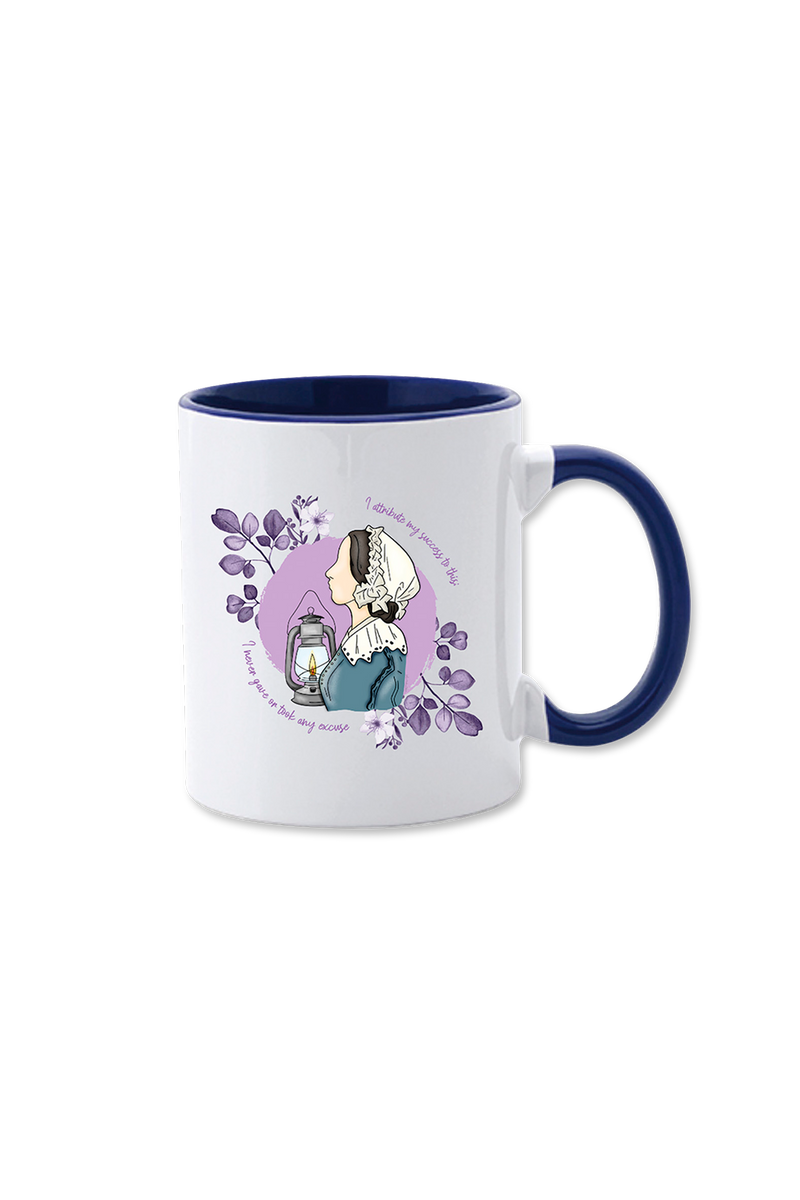 Taza cerámica personalizable azul marino - Nightingale @elartedecuidar_-zoom-