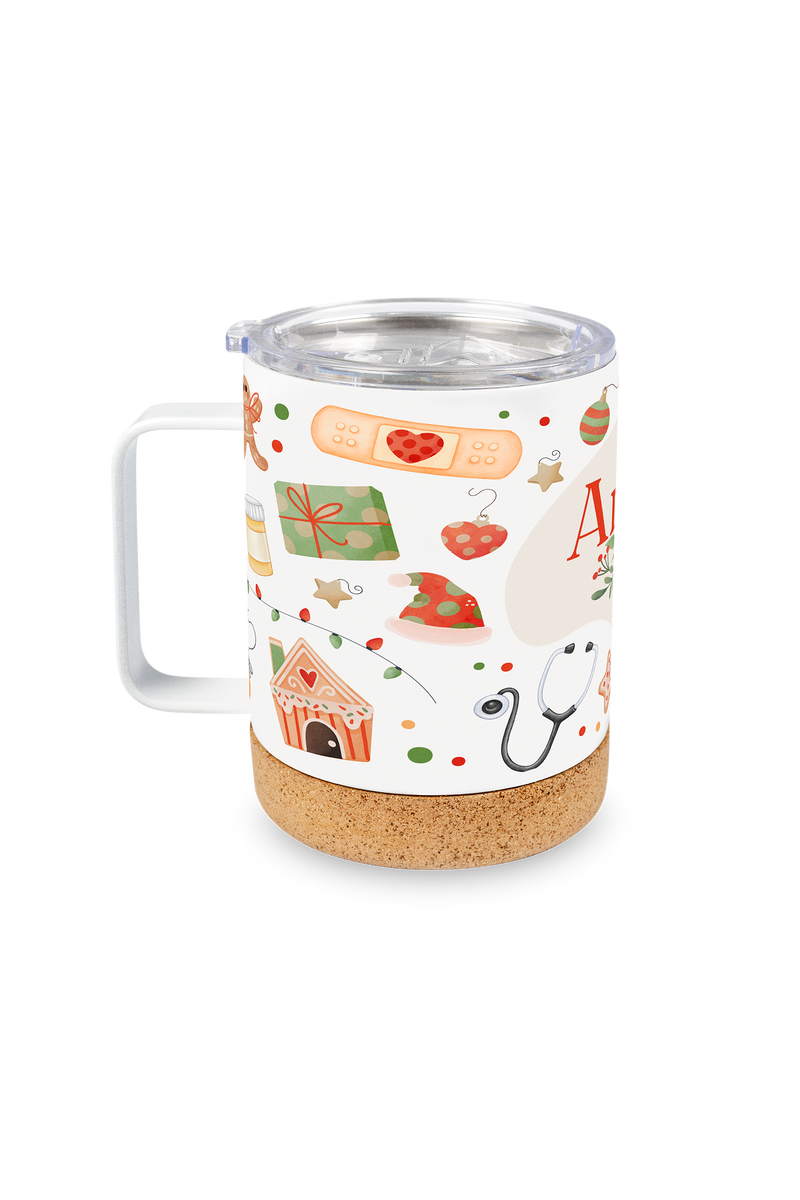 Taza térmica con tapa Navidad-zoom-
