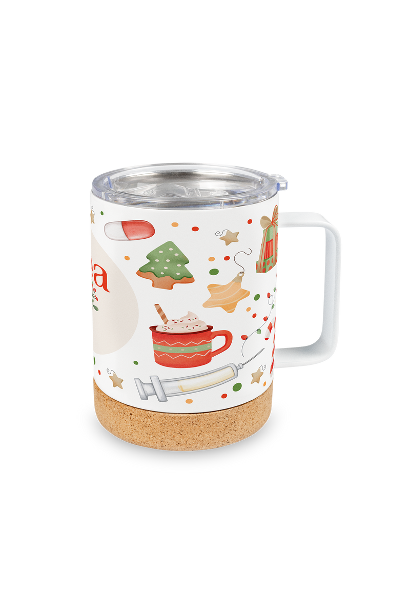 Taza térmica con tapa Navidad-zoom-