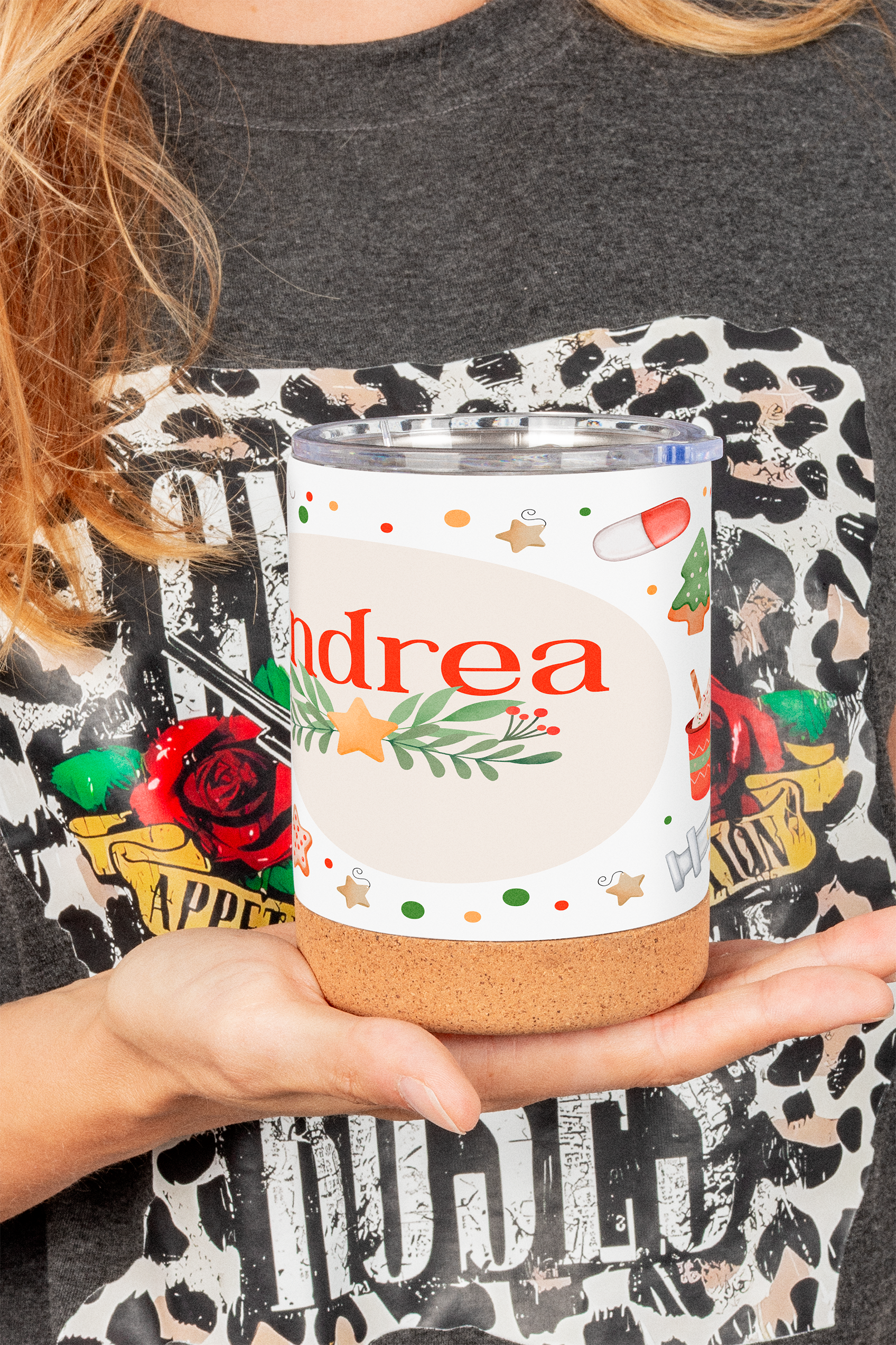 Taza térmica con tapa Navidad-zoom-2