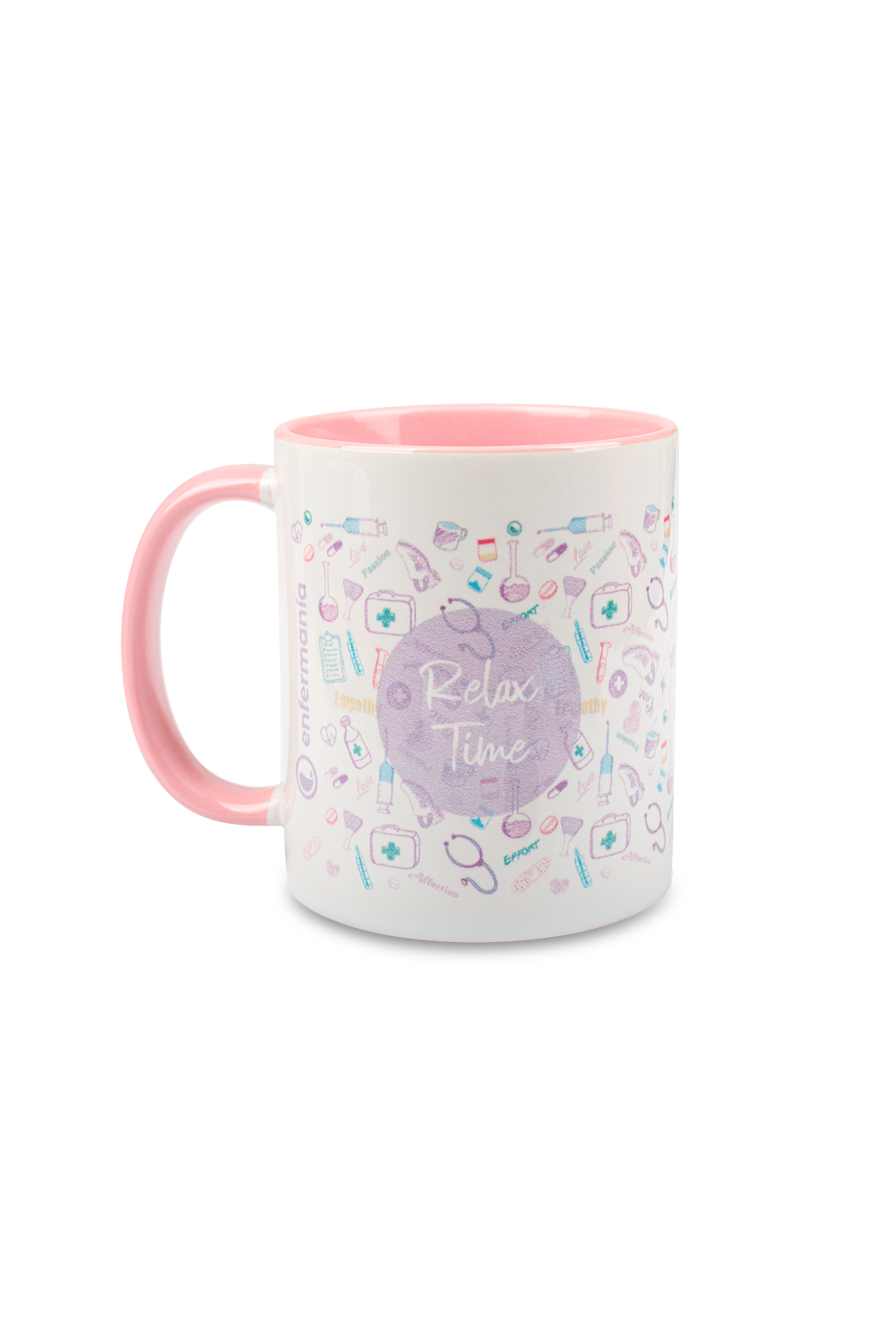 Pink ceramic mug - Care Collection