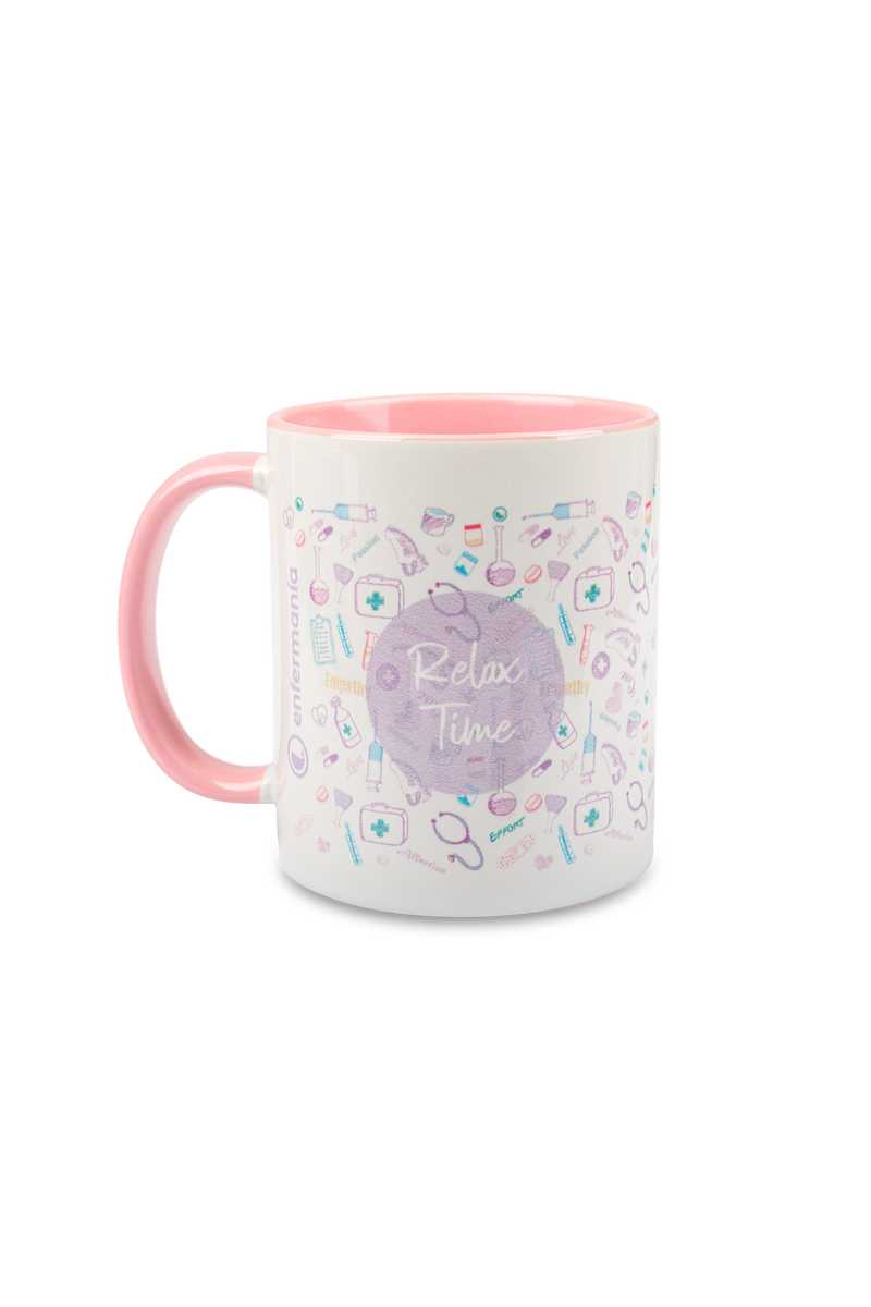Pink ceramic mug - Care Collection-zoom-