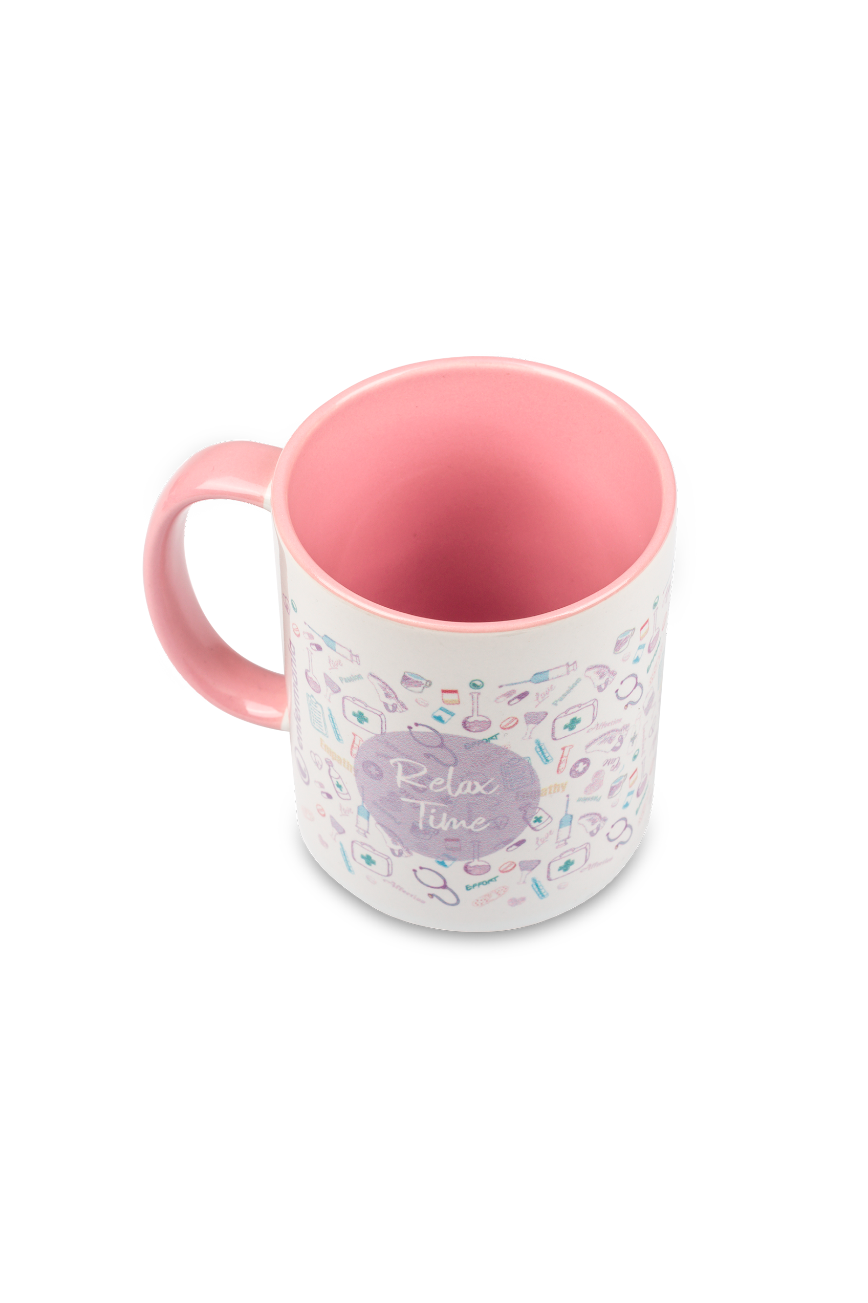 Pink ceramic mug - Care Collection-4