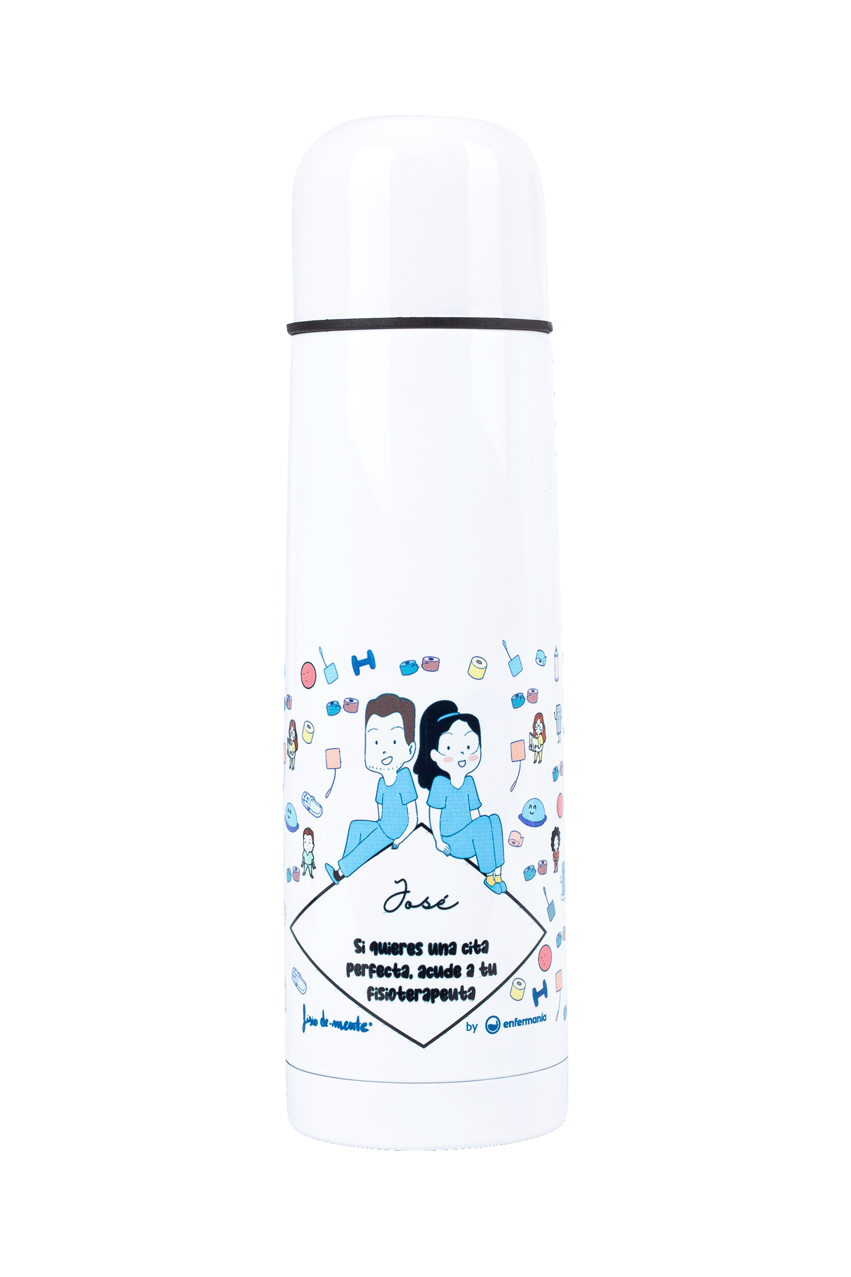Termo estampado acero inoxidable - Acude a tu fisio-zoom-1