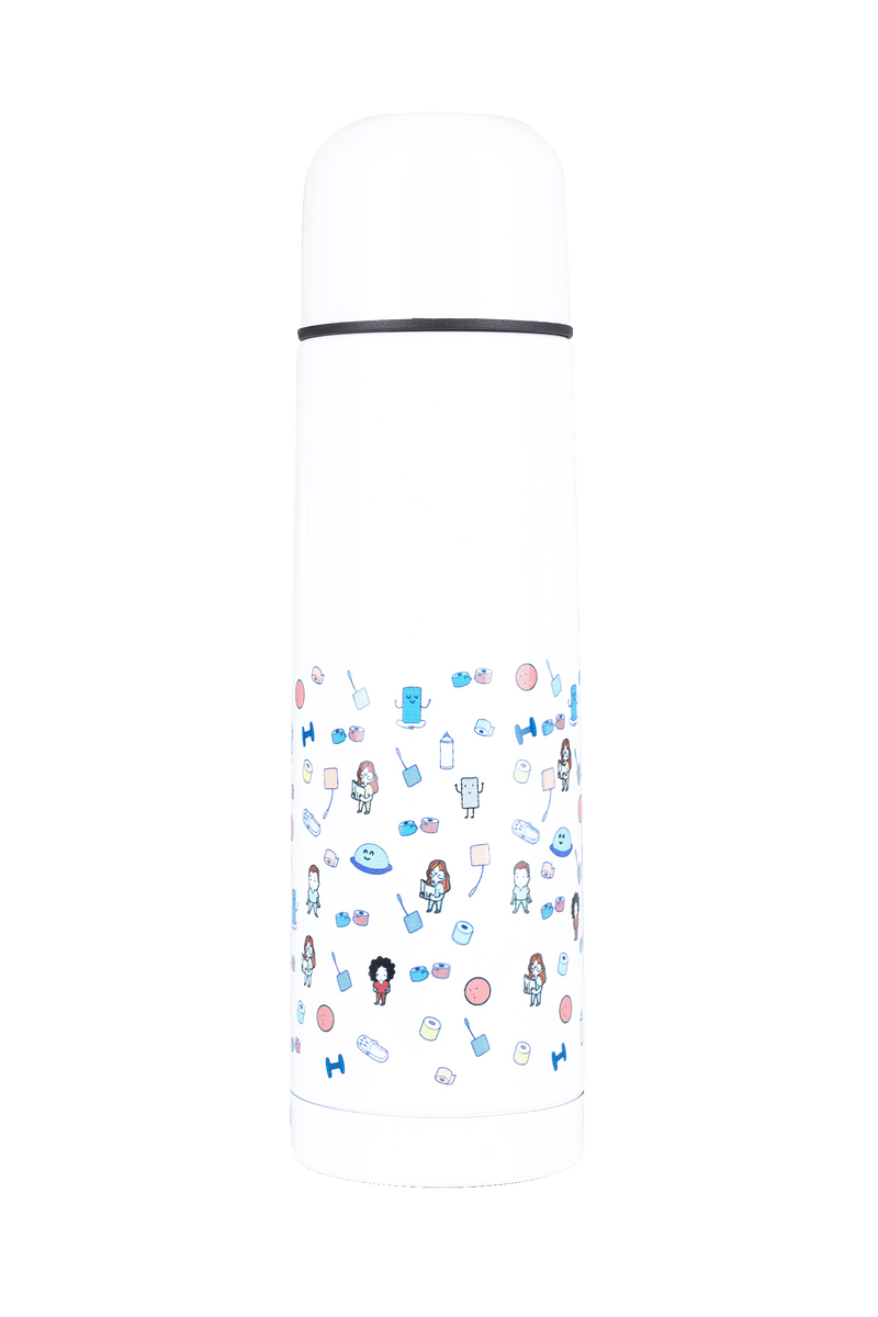 Termo estampado acero inoxidable - Acude a tu fisio-zoom-