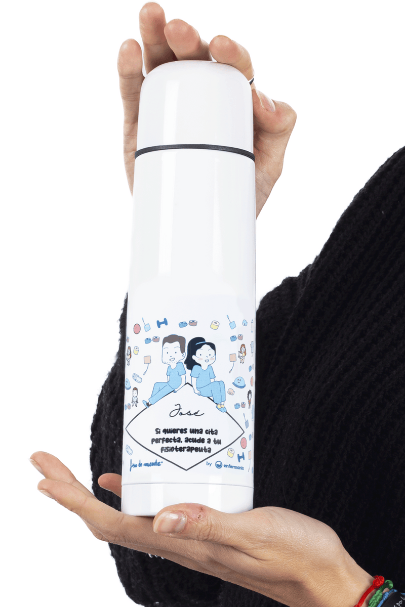 Termo estampado acero inoxidable - Acude a tu fisio-zoom-