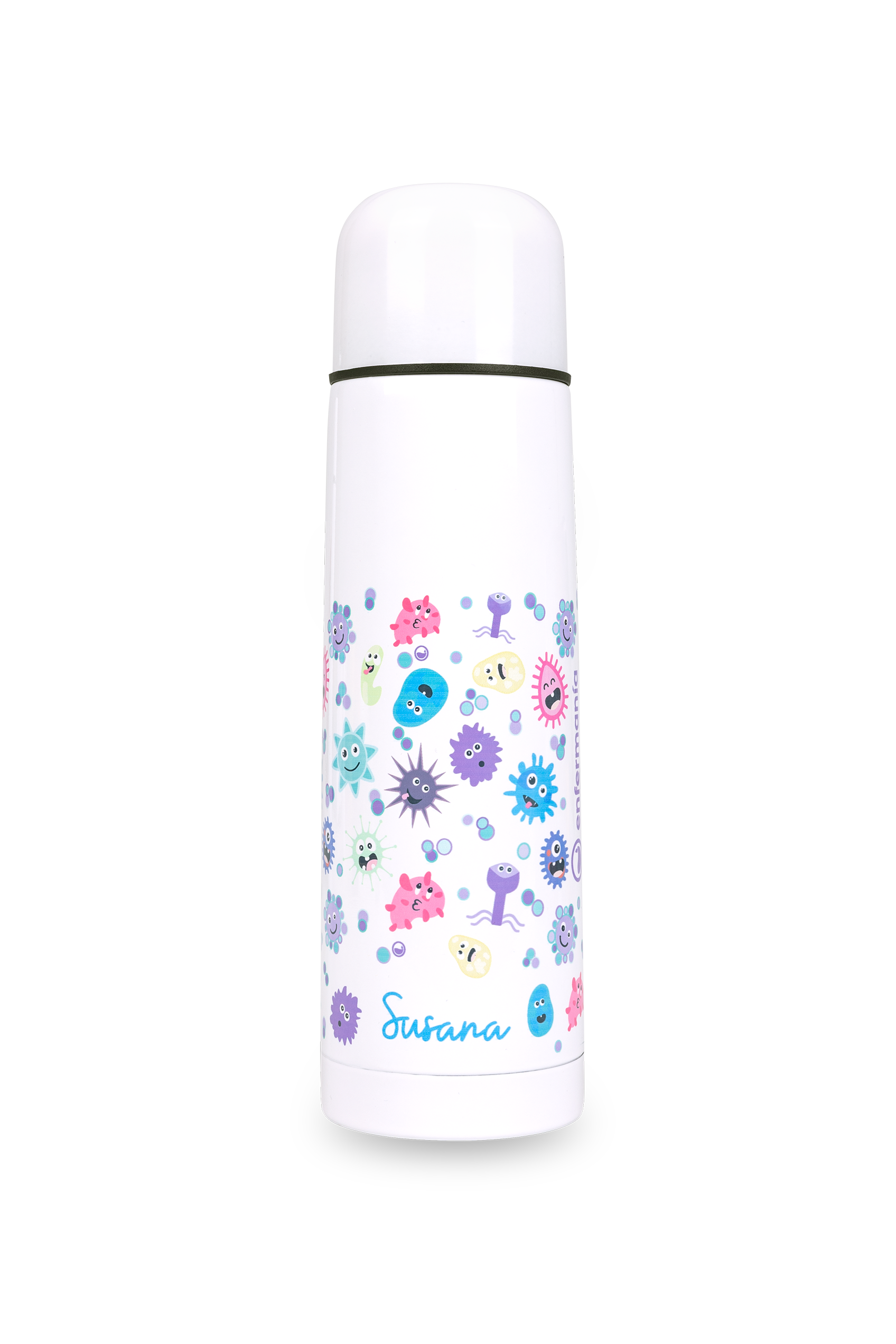 Termo estampado acero inoxidable - Virus-1