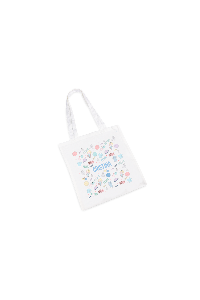 Bolsa Tote Blanco Personalizable – Fisio Pastel-zoom-