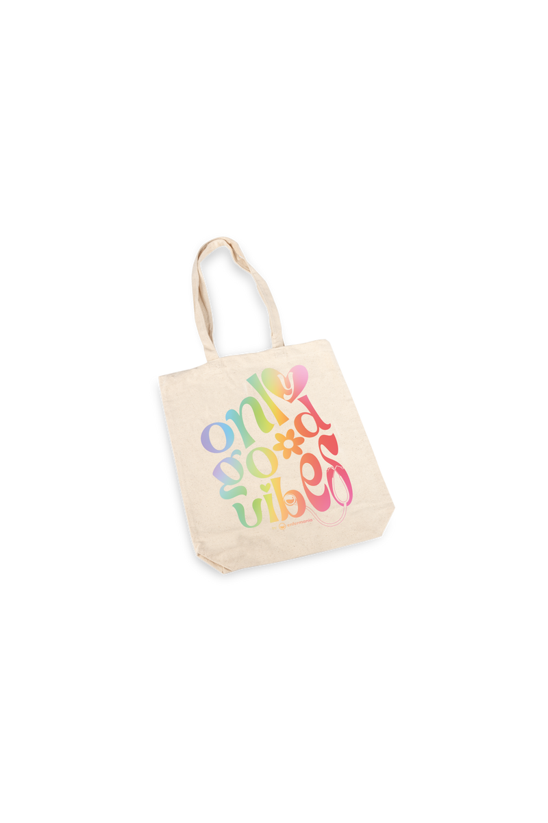 Bolsa Tote algodón natural - Good vibes-zoom-