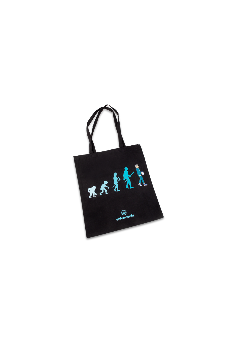 Bolsa Tote negra - estampada-zoom-