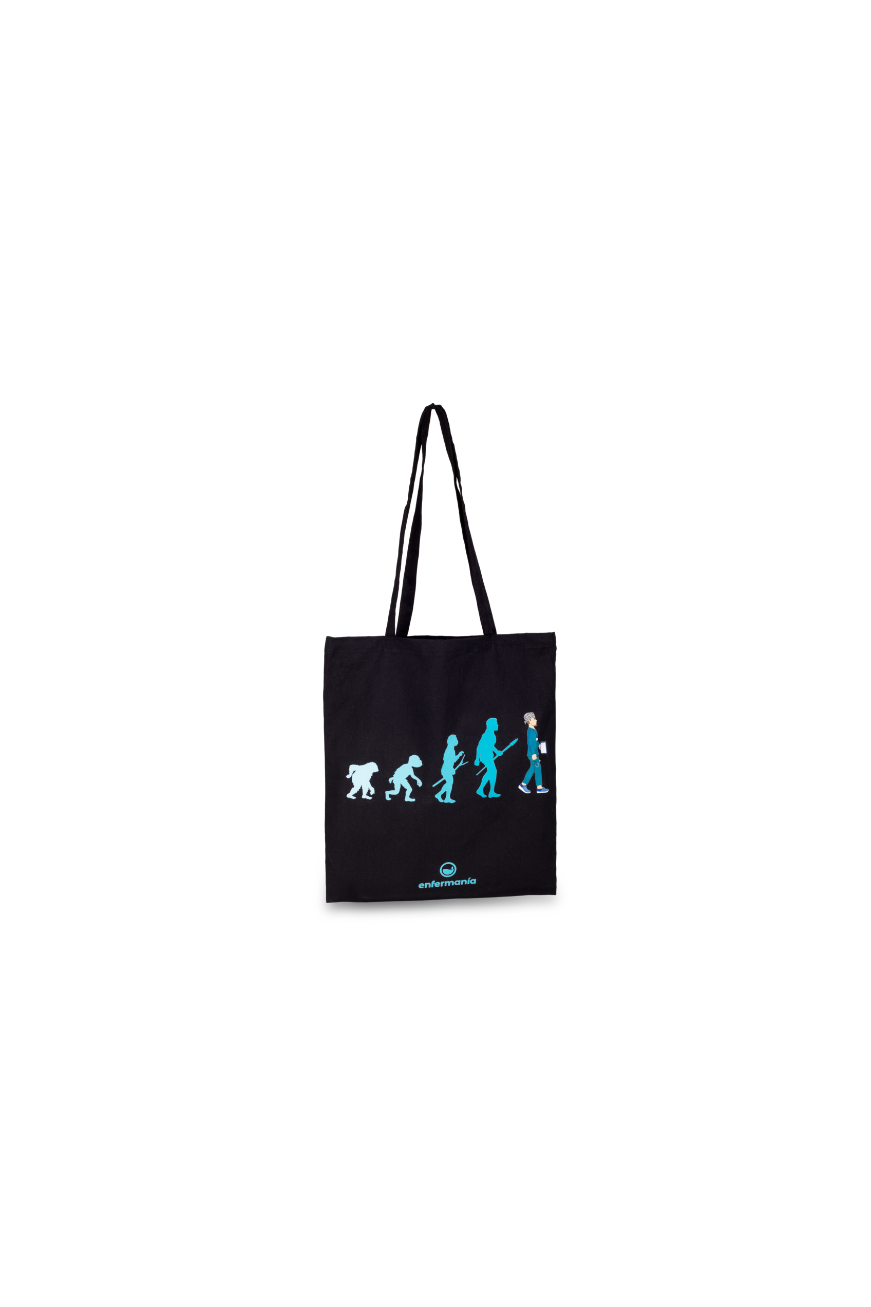 Bolsa Tote negra - estampada-7