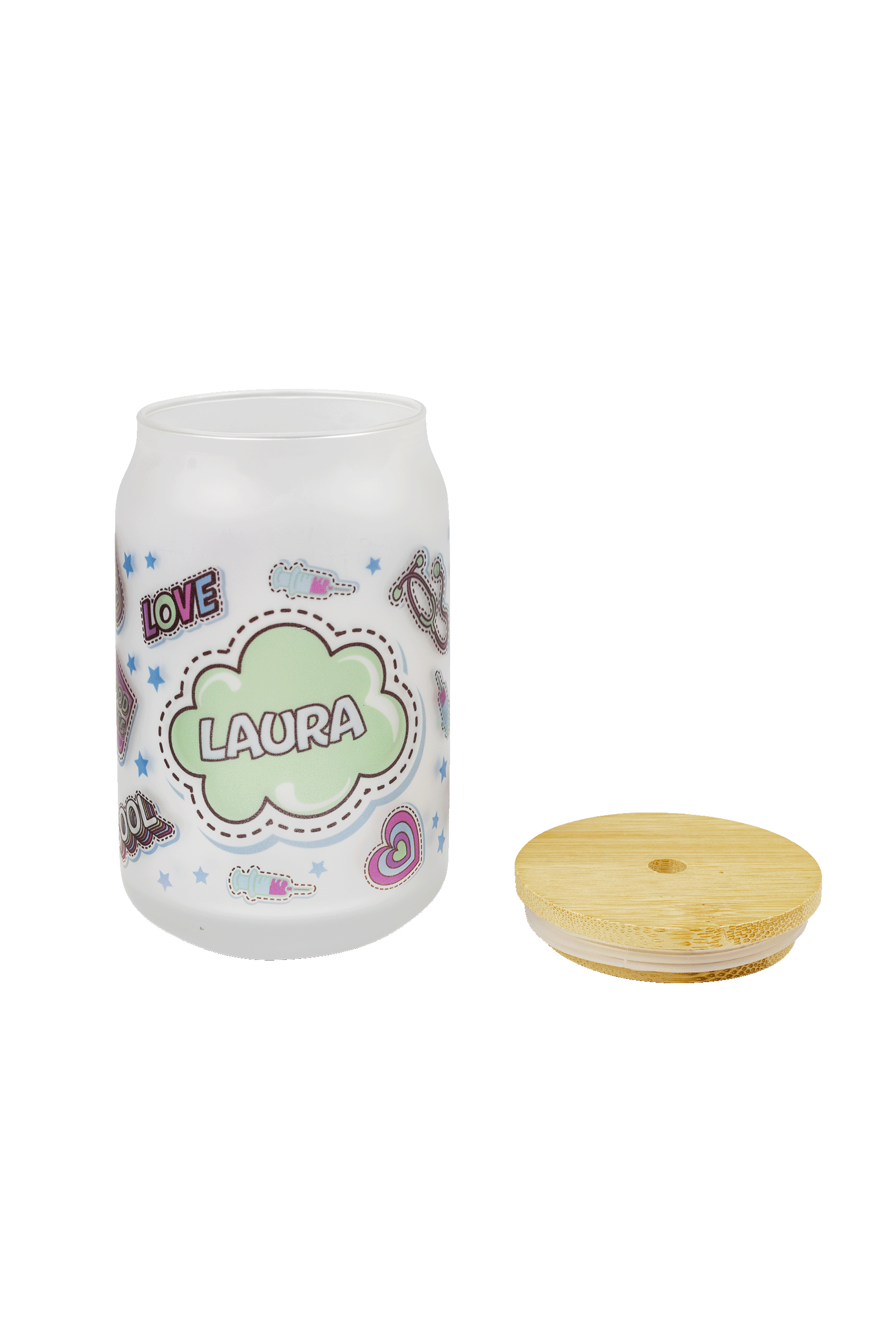 Vaso Personalizable Con Tapa y Cañita – Stickers Collection-3