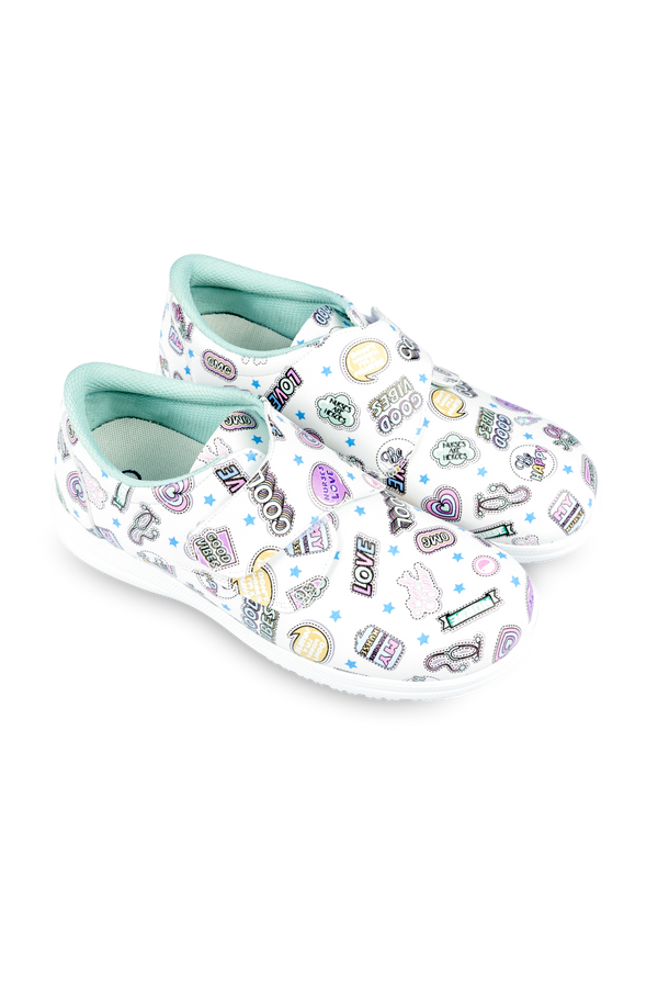 Zapato Piel Vegana Velcro – Stickers Collection
