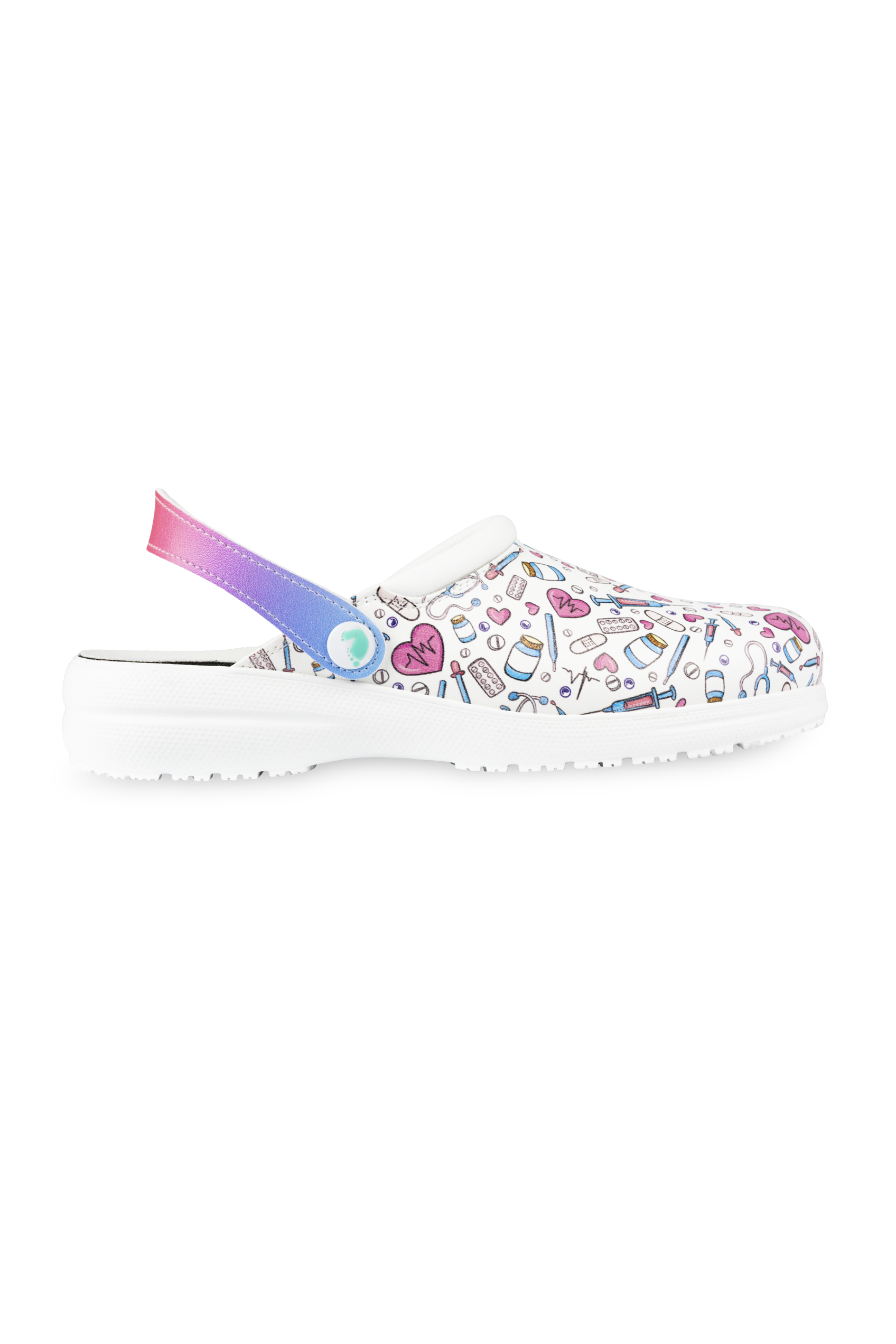Zueco sanitario piel vegana - Colorful-2