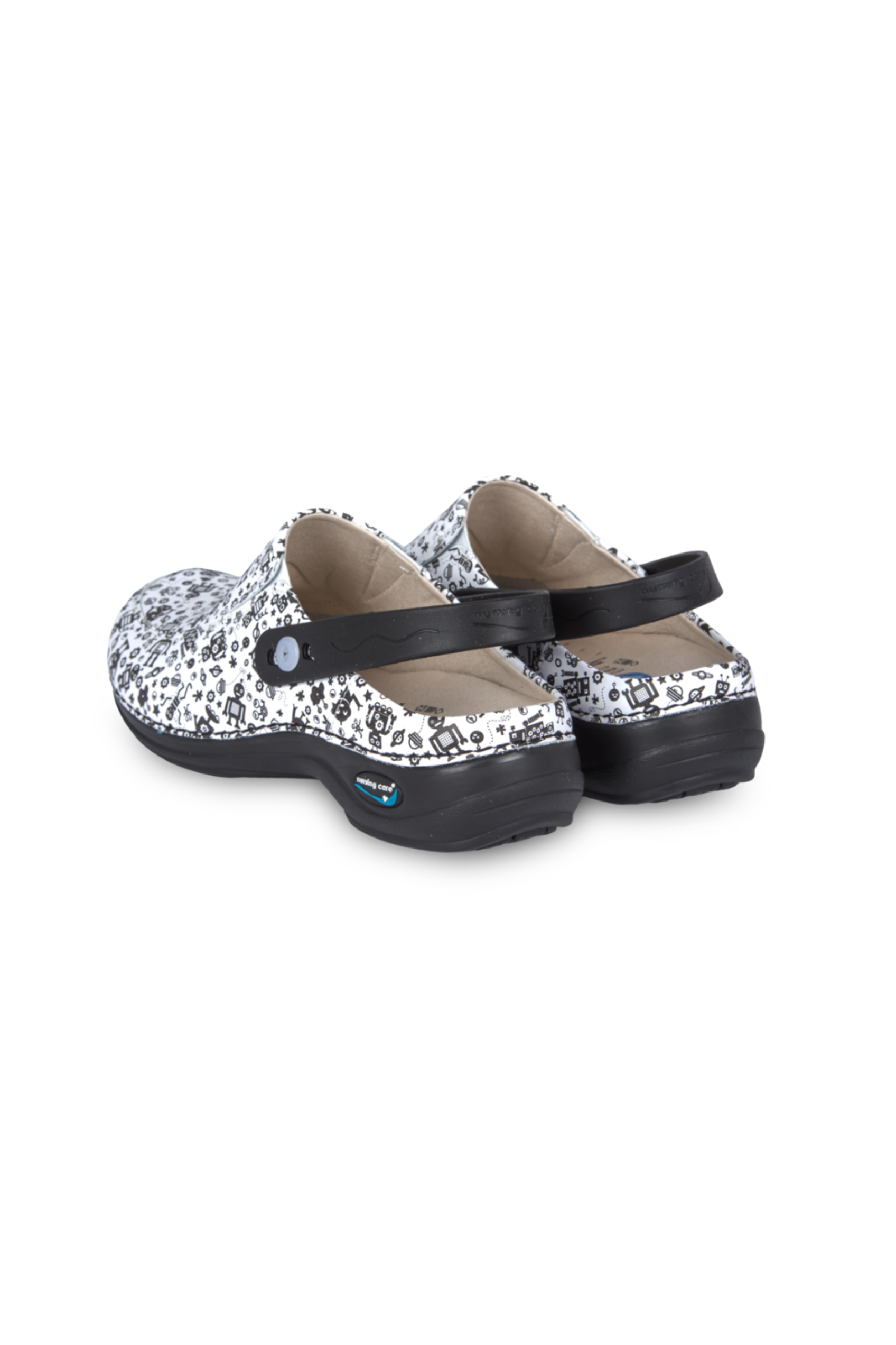 Zueco Piel estampado Lavable - Robots-zoom-2