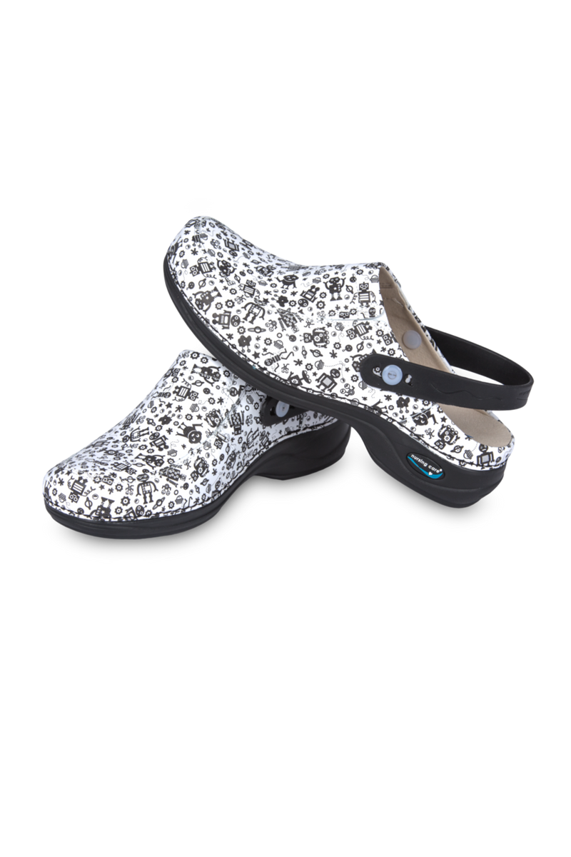 Zueco Piel estampado Lavable - Robots-zoom-